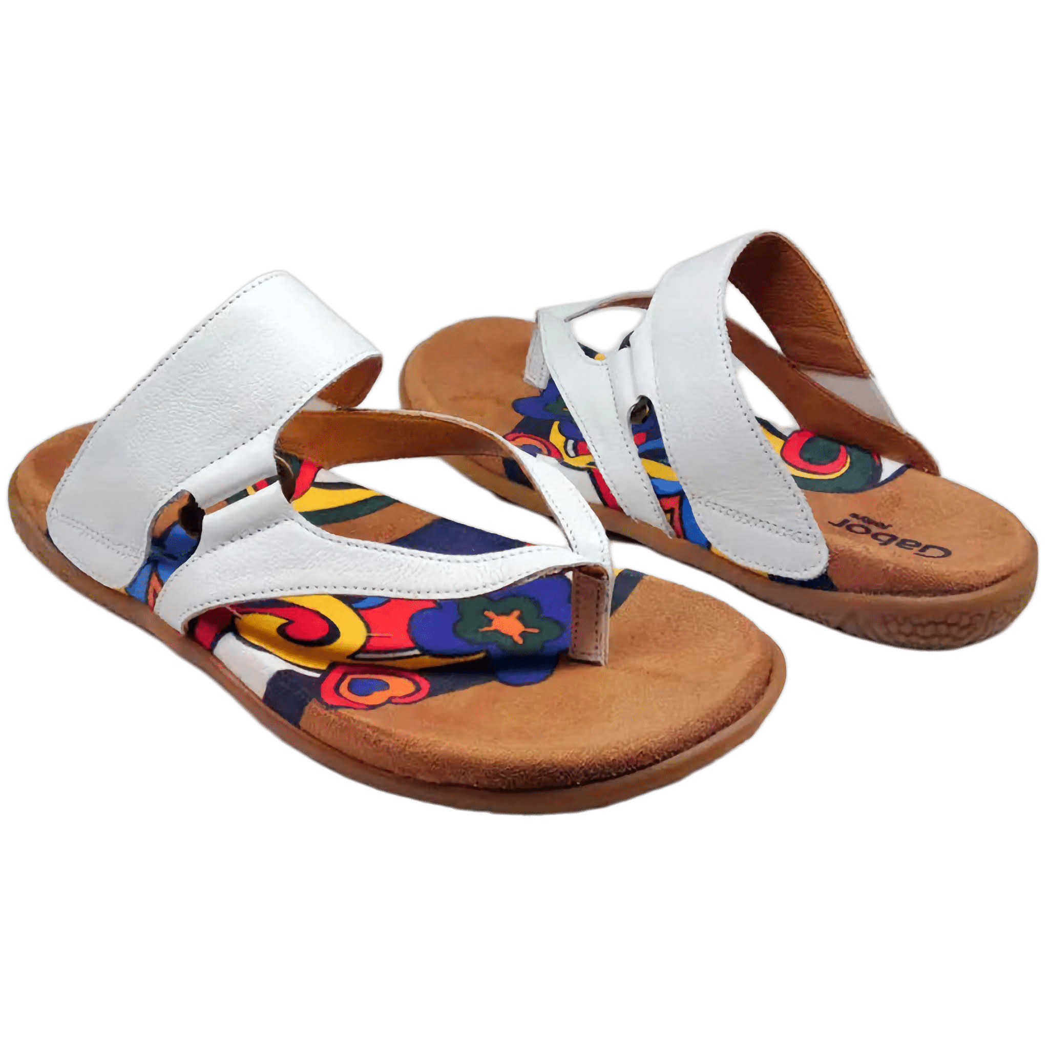 Damessandaal '03.733.21' met schuifneus - Wit - ChaplinshoesDamessandaal '03.733.21' met schuifneus - WitGabor