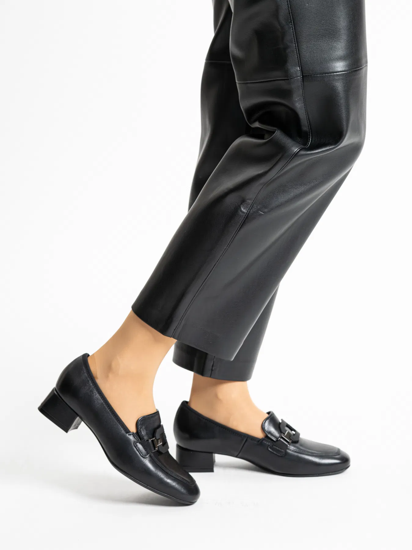 Weit geschnittener (H) Damenpumps 'Graz' - Schwarz