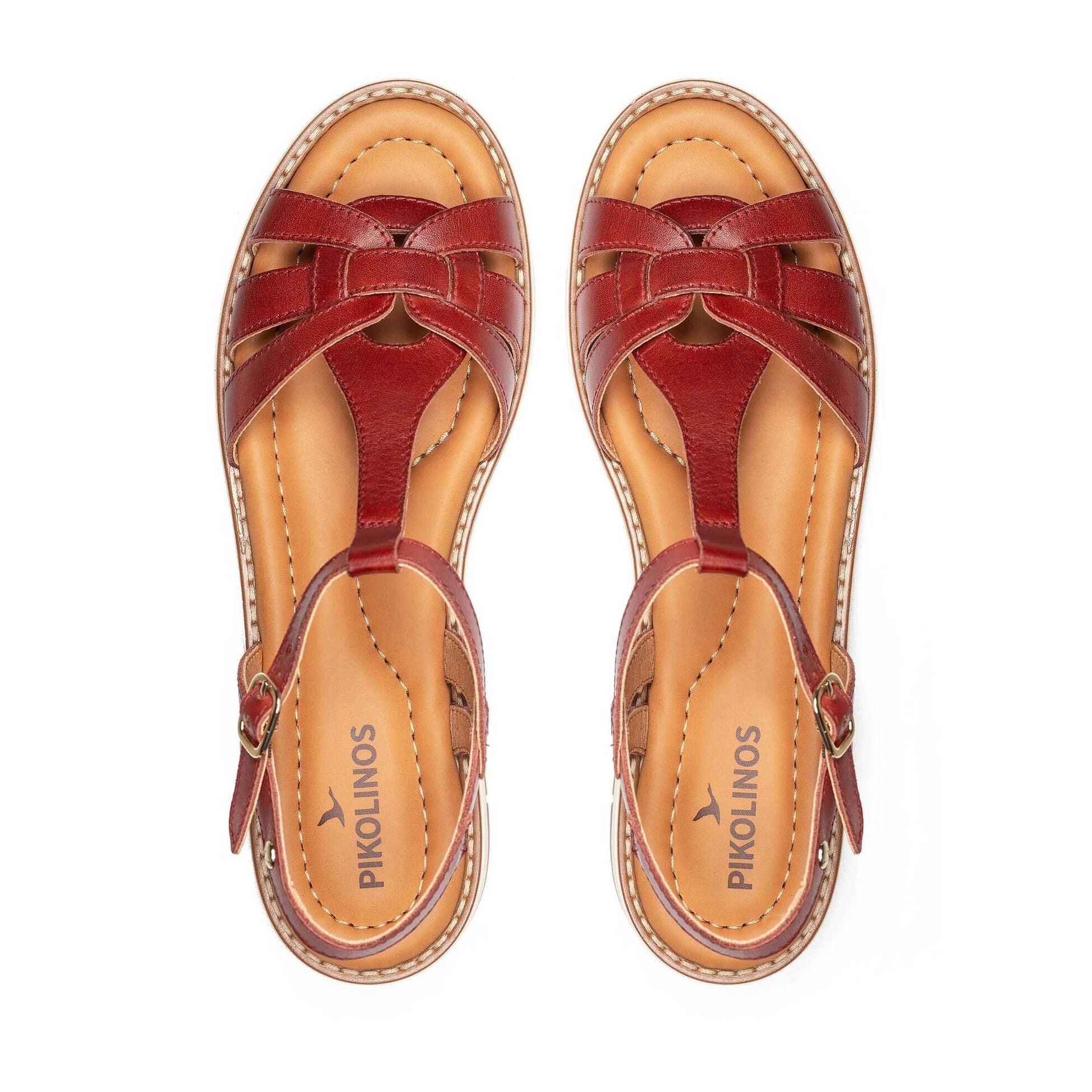 Sandalia mujer 'Roquetas' - rojo