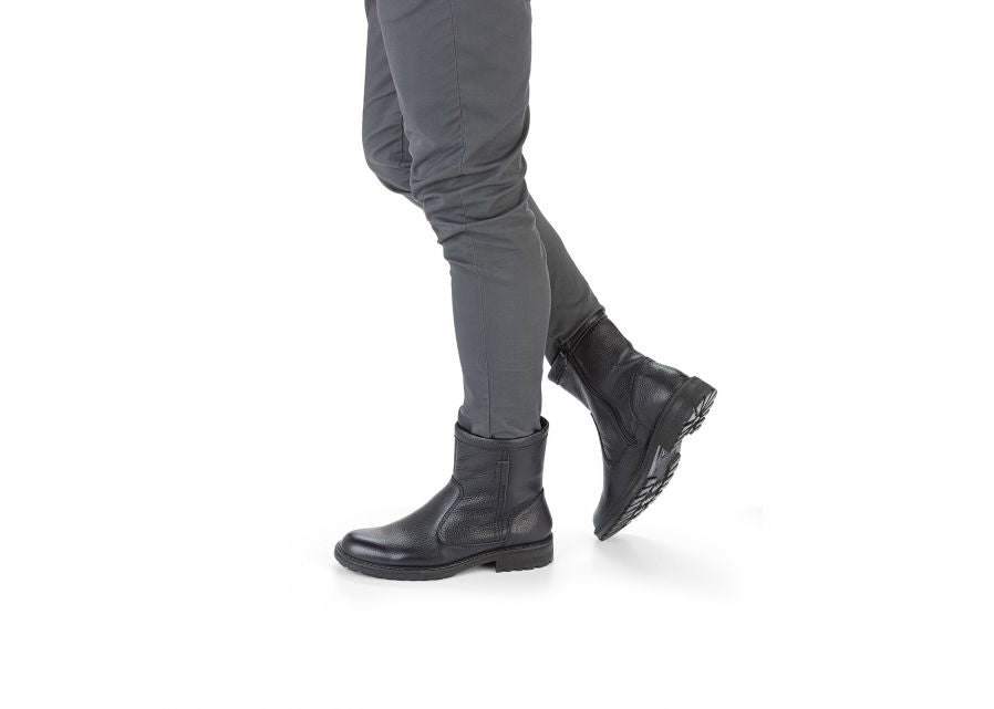 Bota con forro cálido para hombre 'Frederik' - Negro