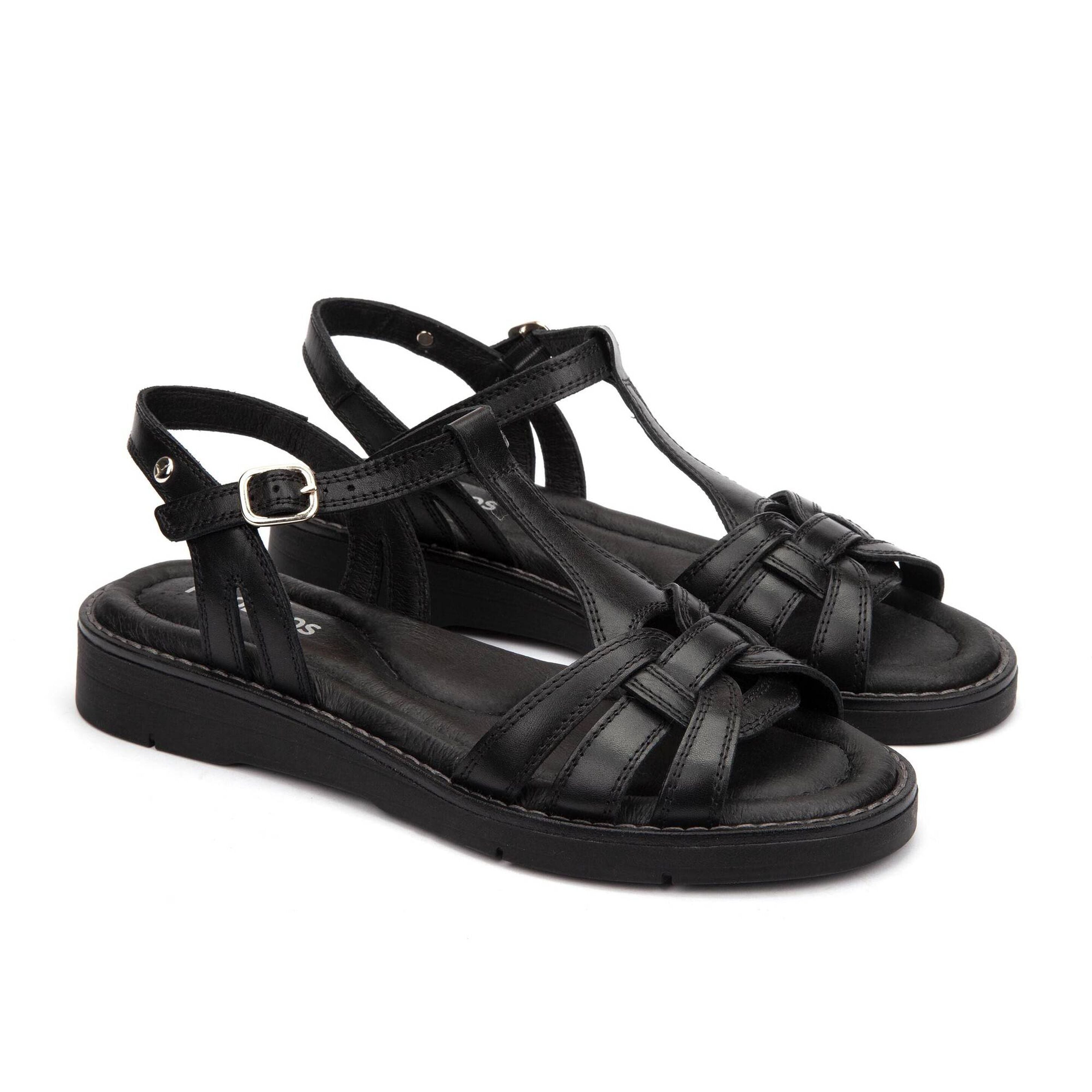 Damensandale 'Roquetas' - Schwarz