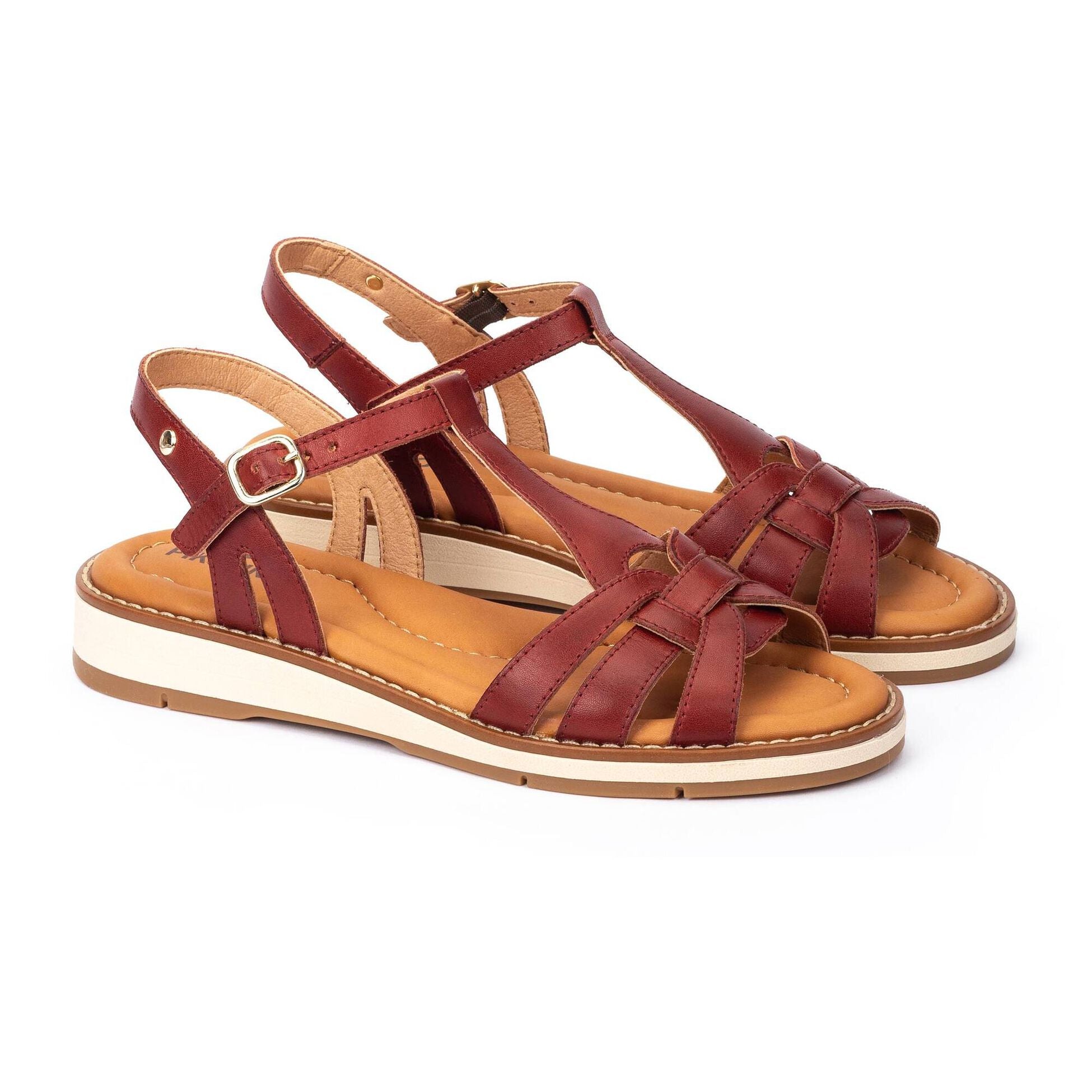 Sandalia mujer 'Roquetas' - rojo