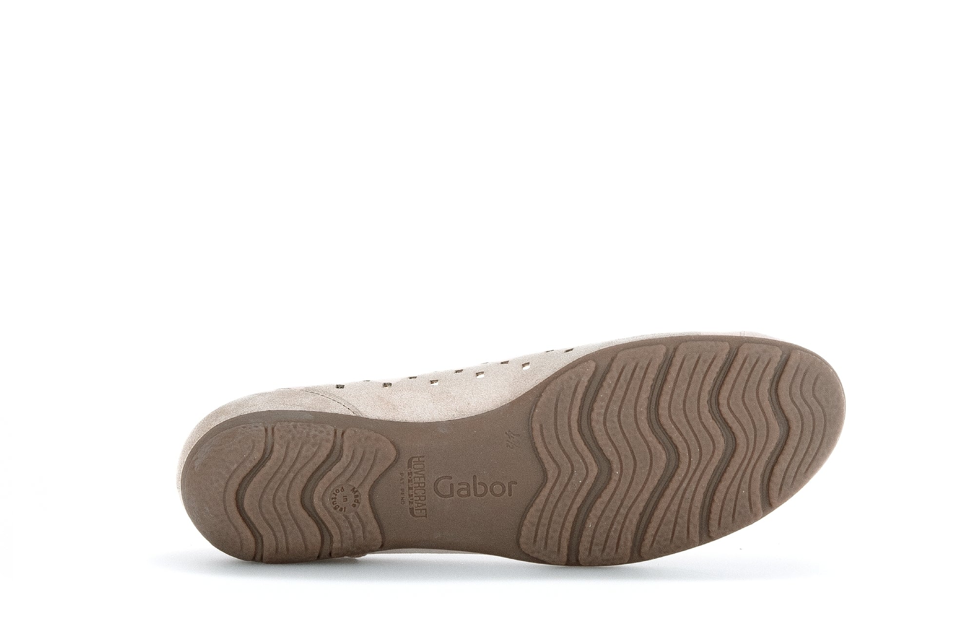 '24.169.12' geperforeerde dames ballerinapomp - grijs - Chaplinshoes'24.169.12' dames geperforeerde ballerinapomp - grijsGabor