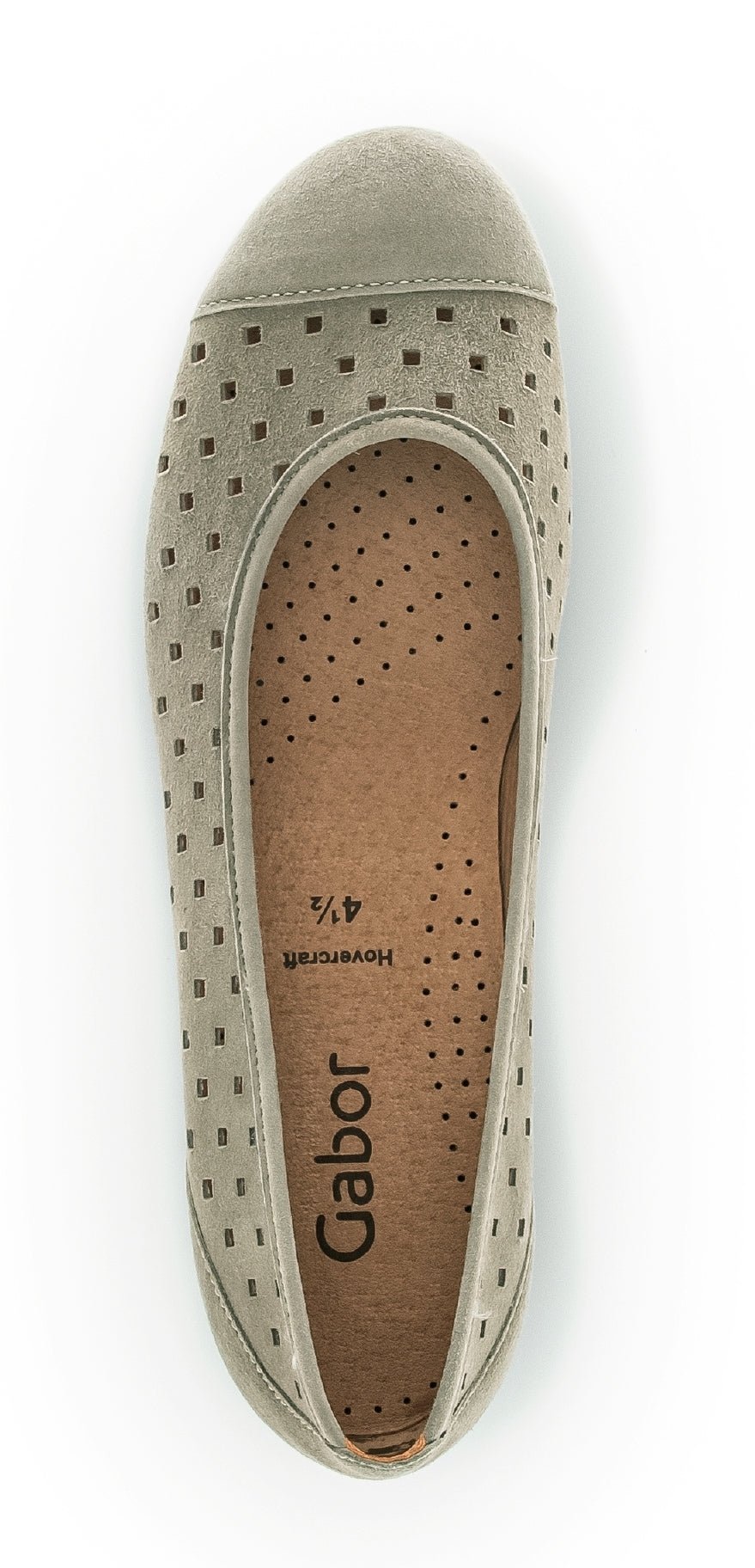 Ballerina estiva da donna traforata '24.169.31' scarpe con tacco - grigio - ChaplinshoesBallerina estiva da donna traforata '24.169.31' scarpe con tacco - grigioGabor