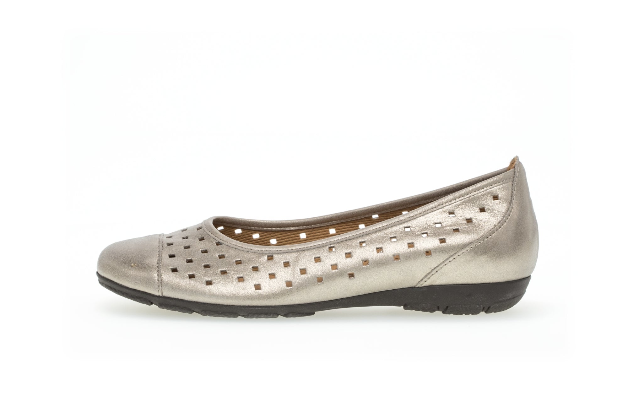 Ballerina da donna traforata '24.169.62' scarpe con tacco - Argento - ChaplinshoesBallerina da donna traforata '24.169.62' scarpe con tacco -SilverGabor