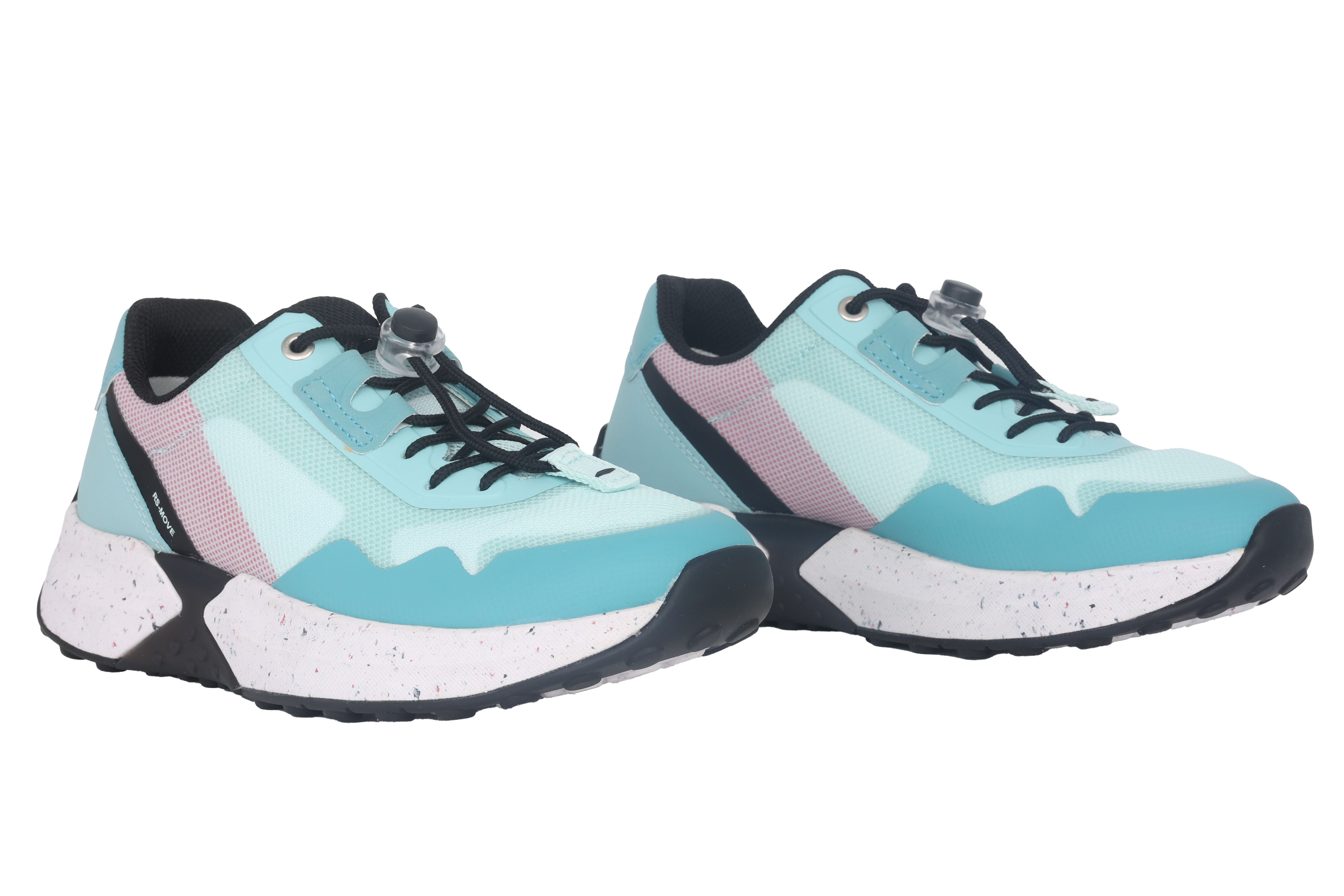 '26.995.22' women's walking rolling lace-up sneaker - green combi