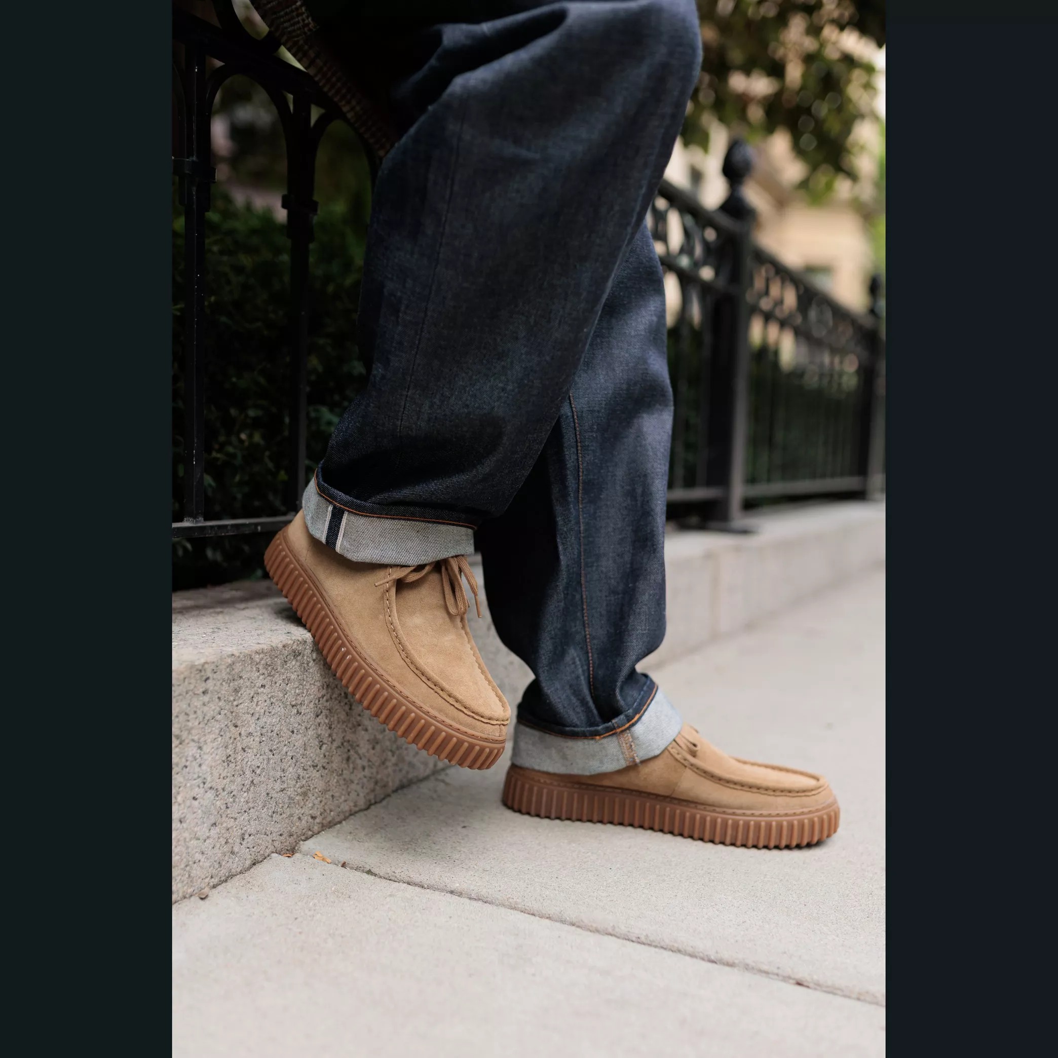 'Torhill Lo' Zapato con cordones para hombre - beige