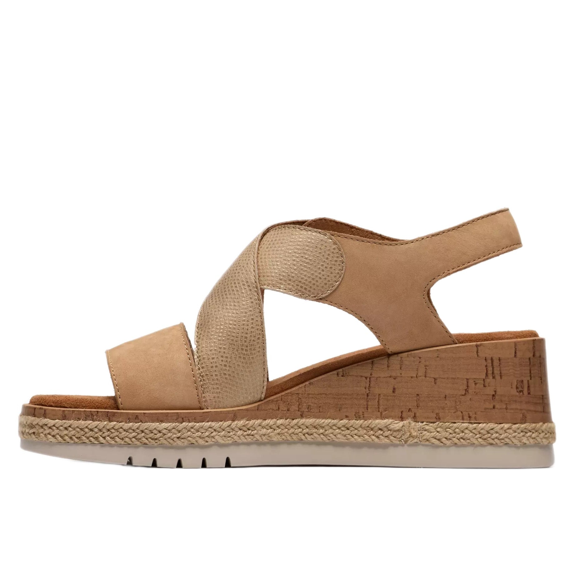 Sandalo con zeppa da donna "Kidiki Sun" - beige