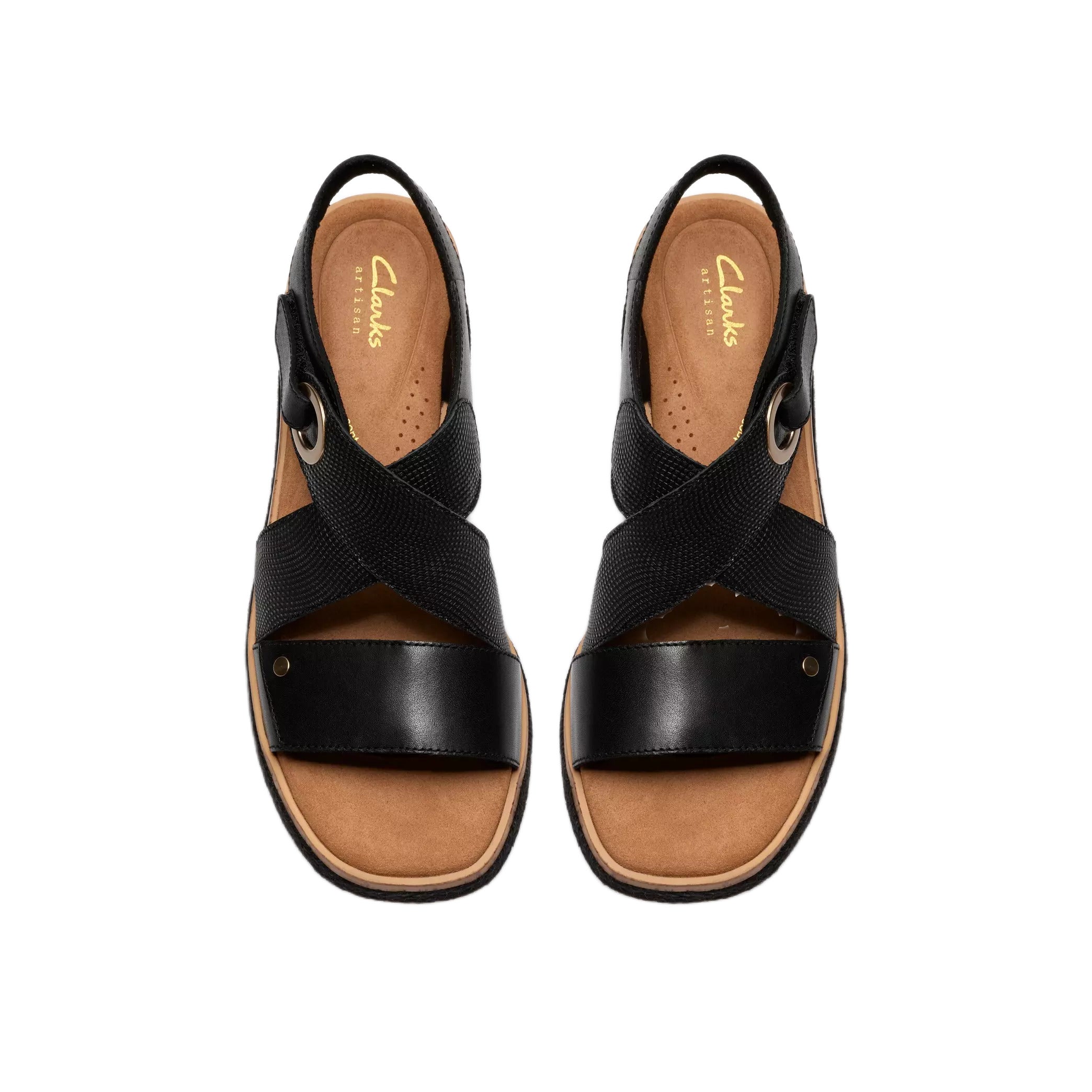 Sandalia de cuña para mujer 'Kidiki Sun' - negro