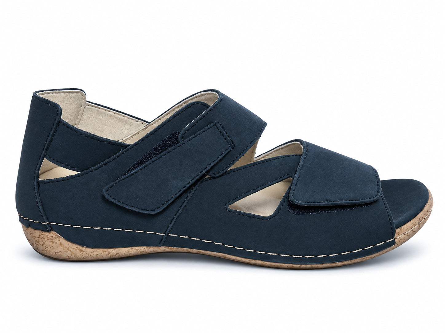 'Heliett' sandal med bred passform (H) för kvinnor - blå