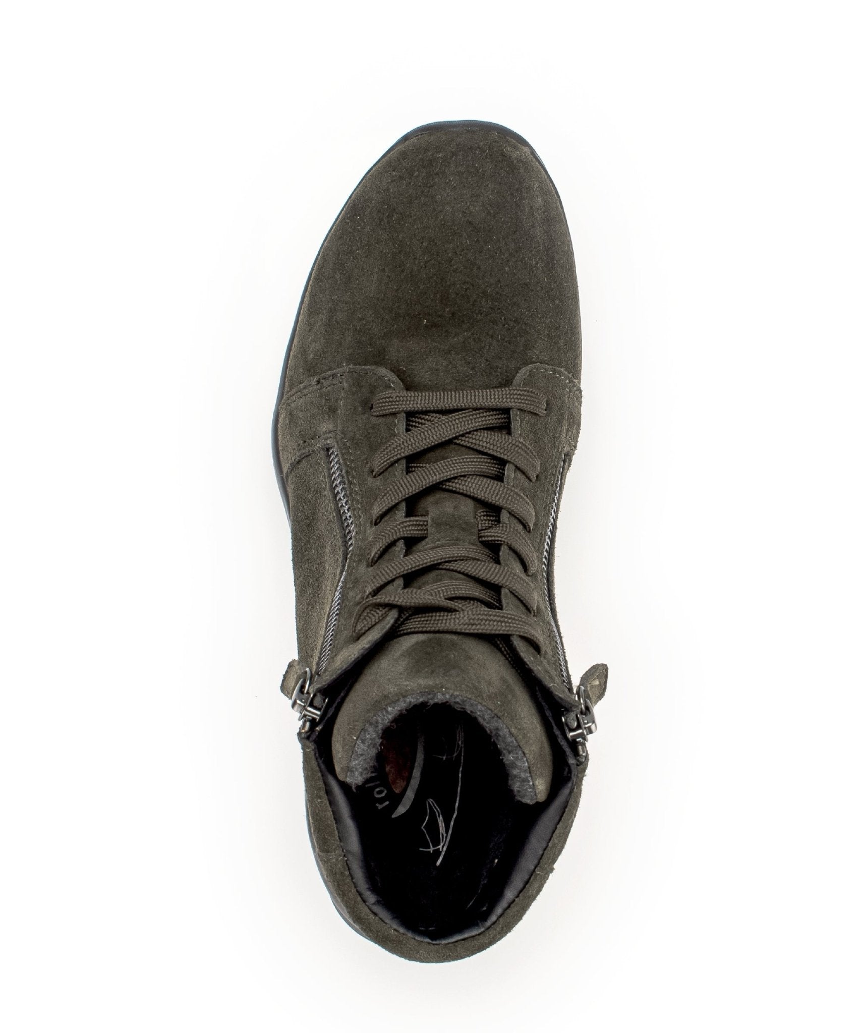 '36.868.33' botas de mujer con cordones y cremallera - Verde - Chaplinshoes'36.868.33' botas de caminar con cordones y cremallera para mujer - GreenGabor