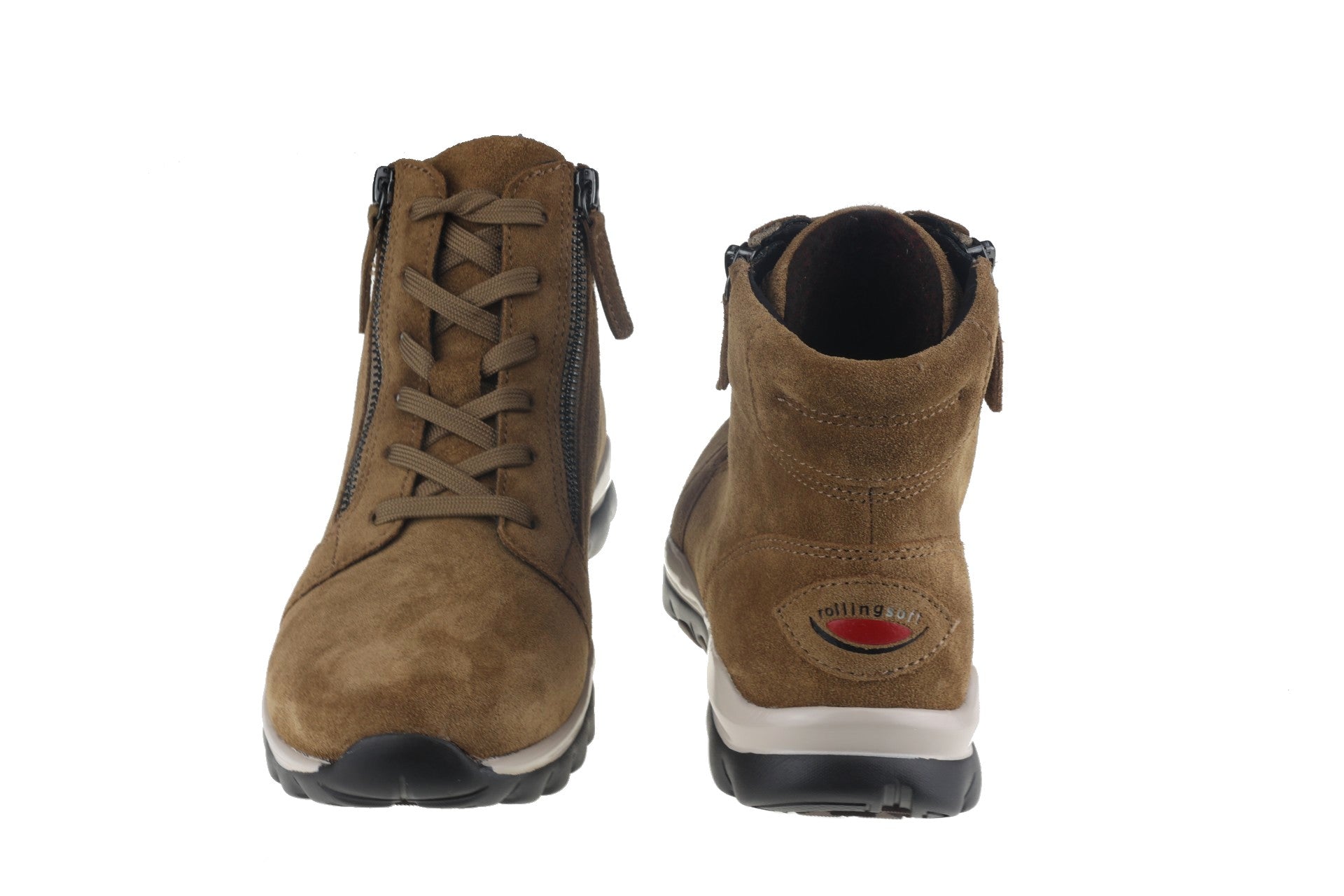 '36.868.35' bota para caminar con encaje y cremallera para mujer - Beige - Chaplinshoes'36.868.35' bota de paseo con cordones y cremallera para mujer - BeigeGabor