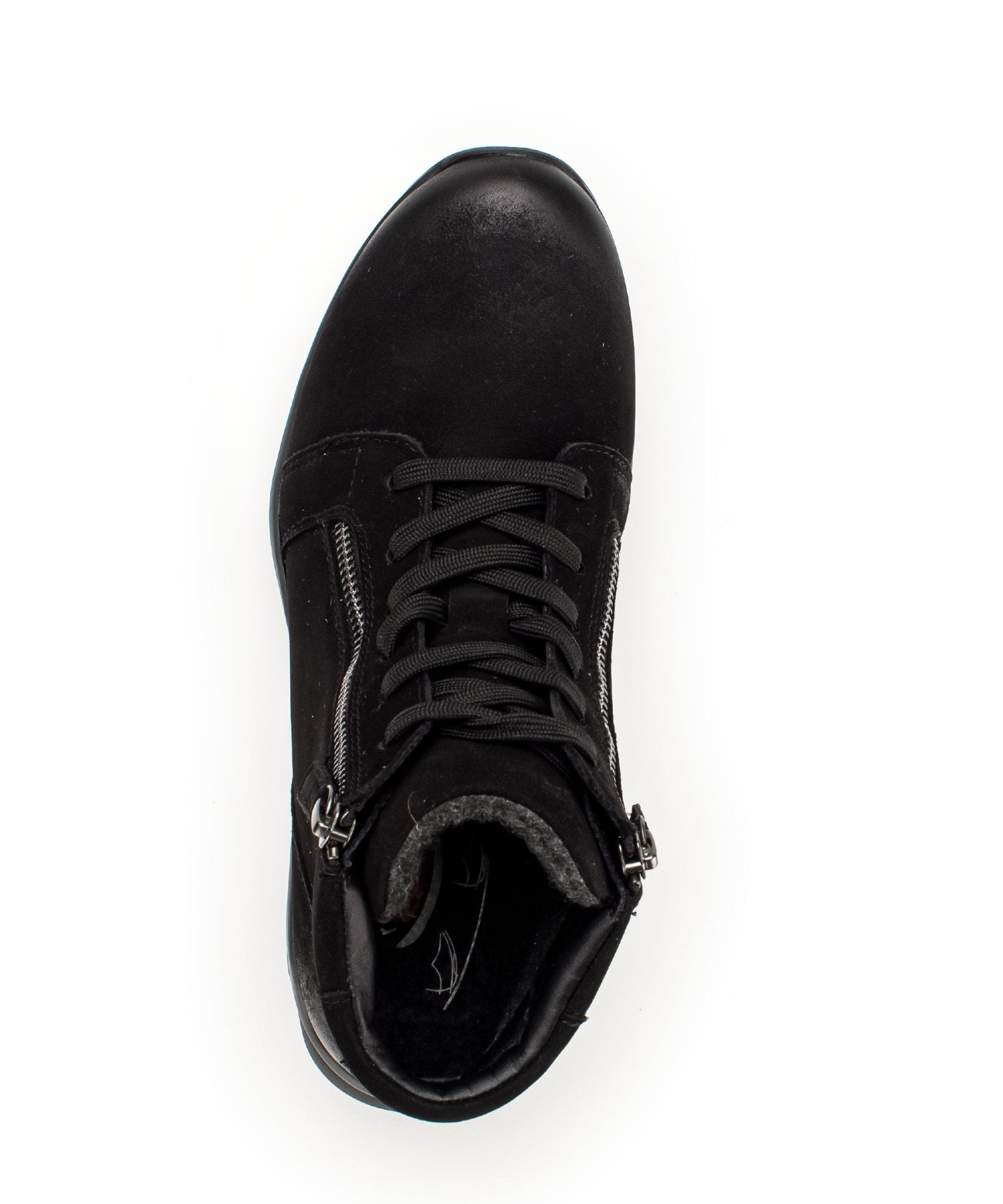 '36.868.47' stivaletto da passeggio con lacci con zip da donna - Nero - Chaplinshoes'36.868.47' stivaletto da passeggio con lacci con cerniera da donna - BlackGabor