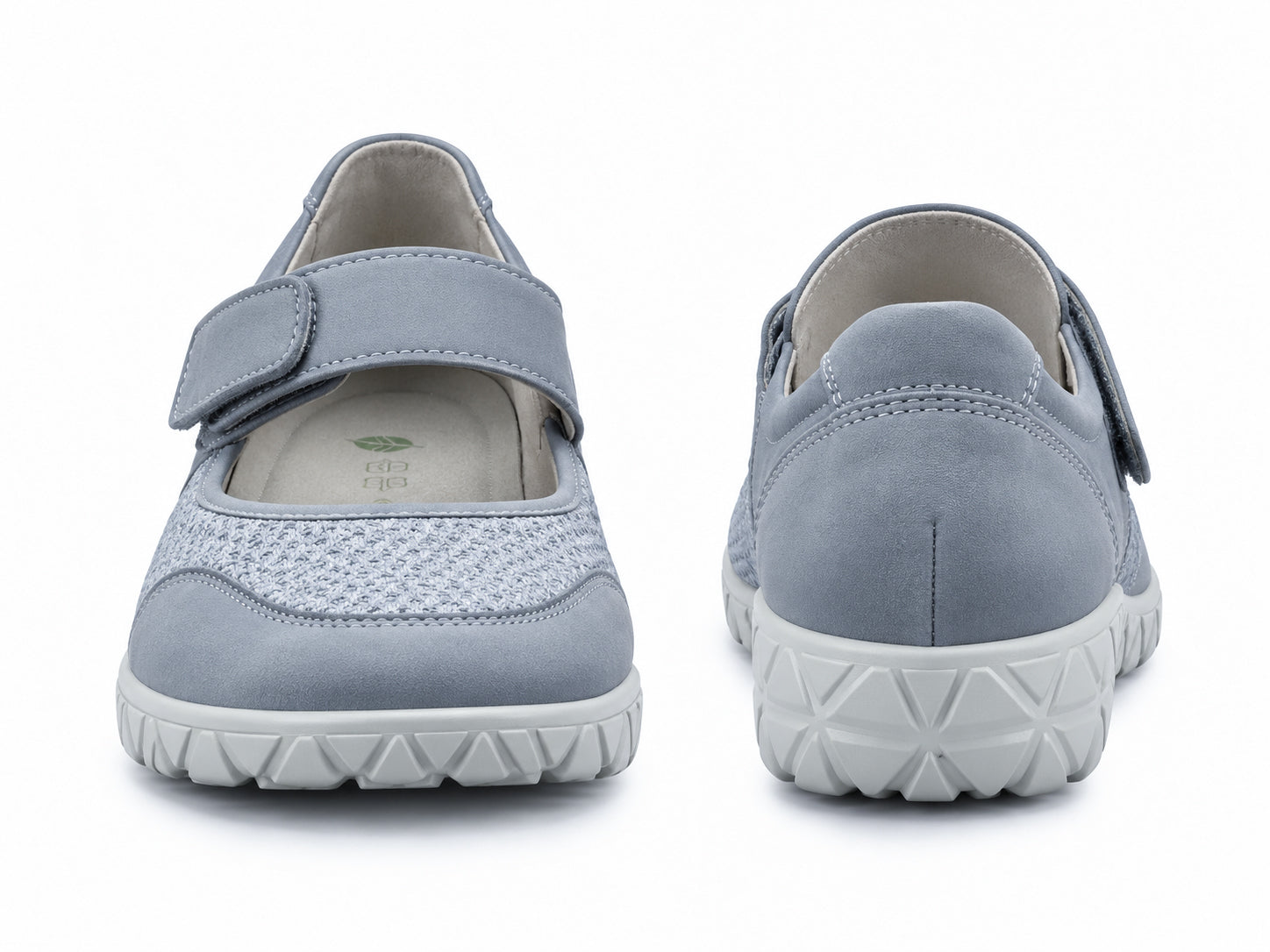 Havy Women's Wide Fit (H) Strap Shoes - Blue