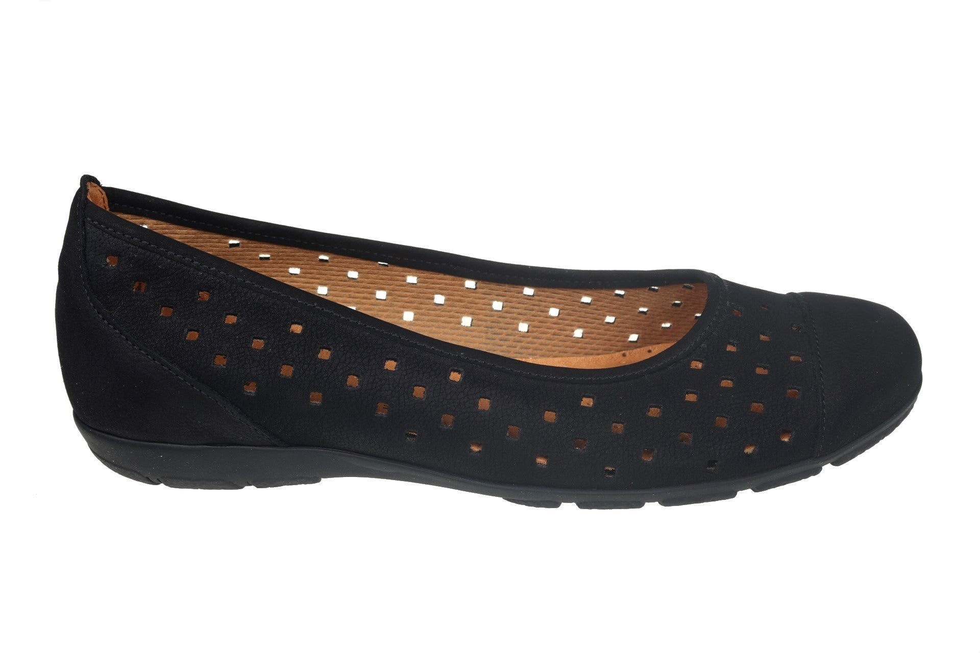 '44.169.17' bailarina perforada para mujer - negro - Chaplinshoes'44.169.17' bailarinas para mujer perforadas - negroGabor