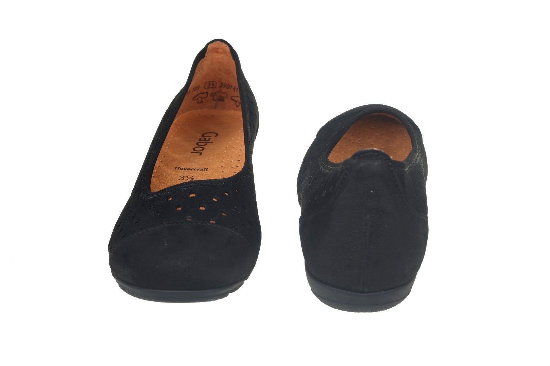 '44.169.17' bailarina perforada para mujer - negro - Chaplinshoes'44.169.17' bailarinas para mujer perforadas - negroGabor