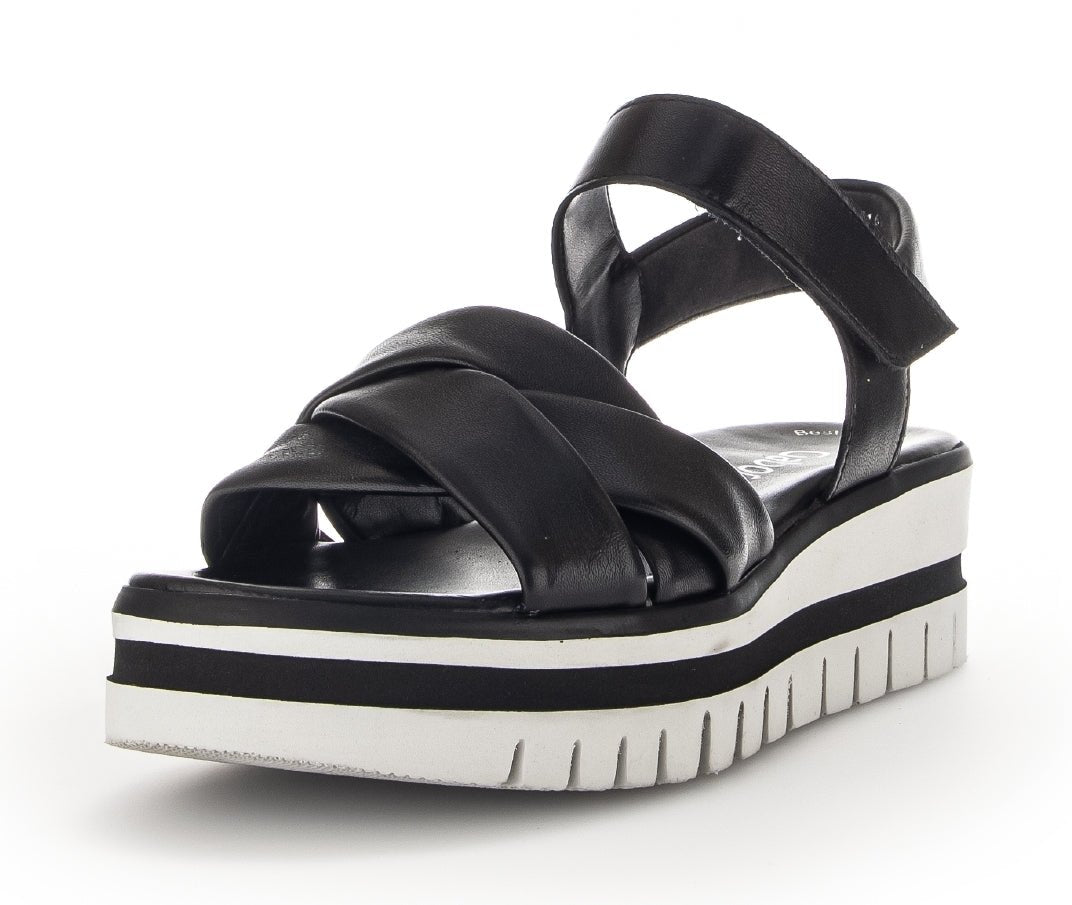 '44.622.27' sandalia con plataforma para mujer - Negro - Chaplinshoes'44.622.27' sandalia con plataforma para mujer - BlackGabor