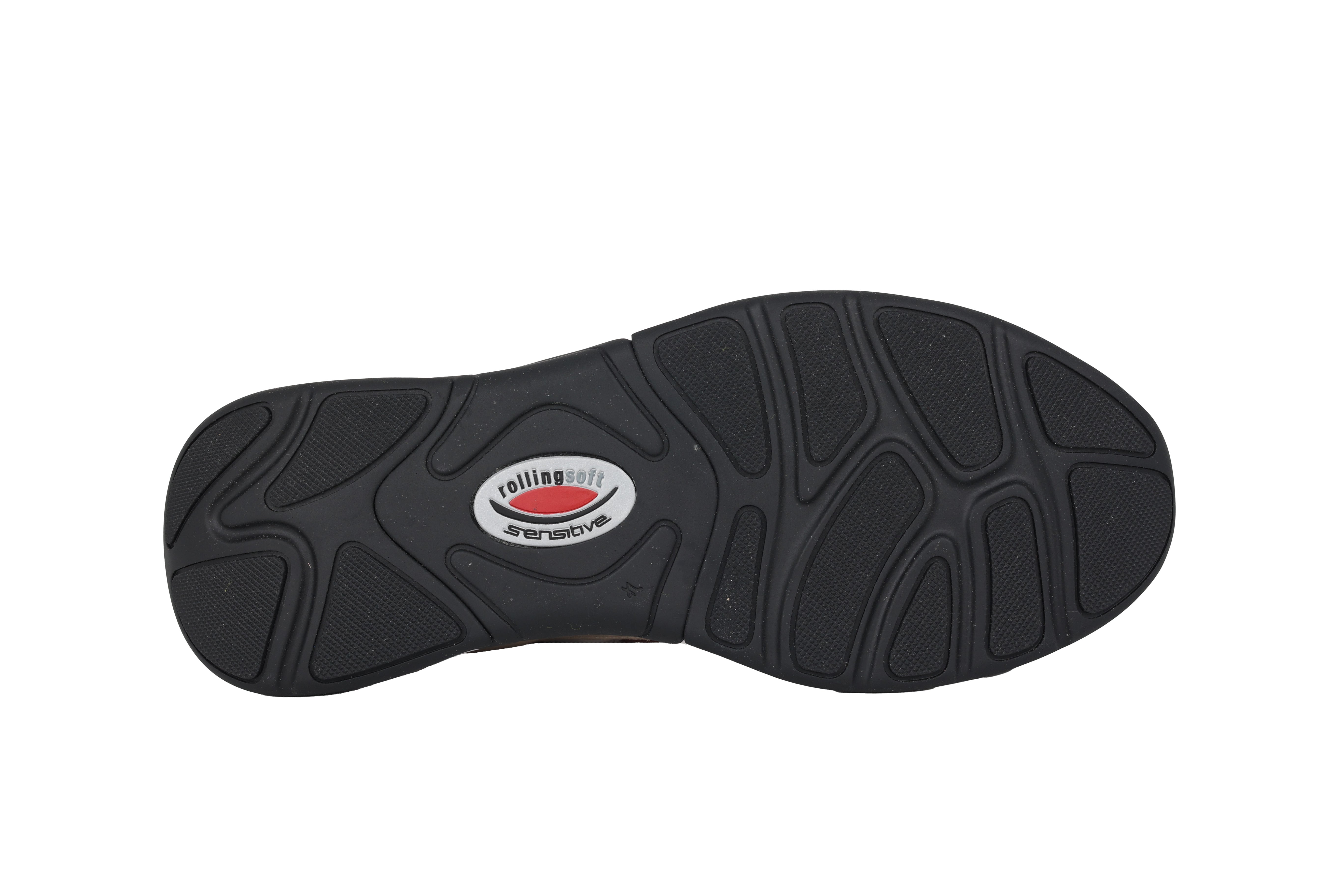 Rollschuh-Schnürsneaker '46.916.28' für Damen – Rot-Schwarz-Mix