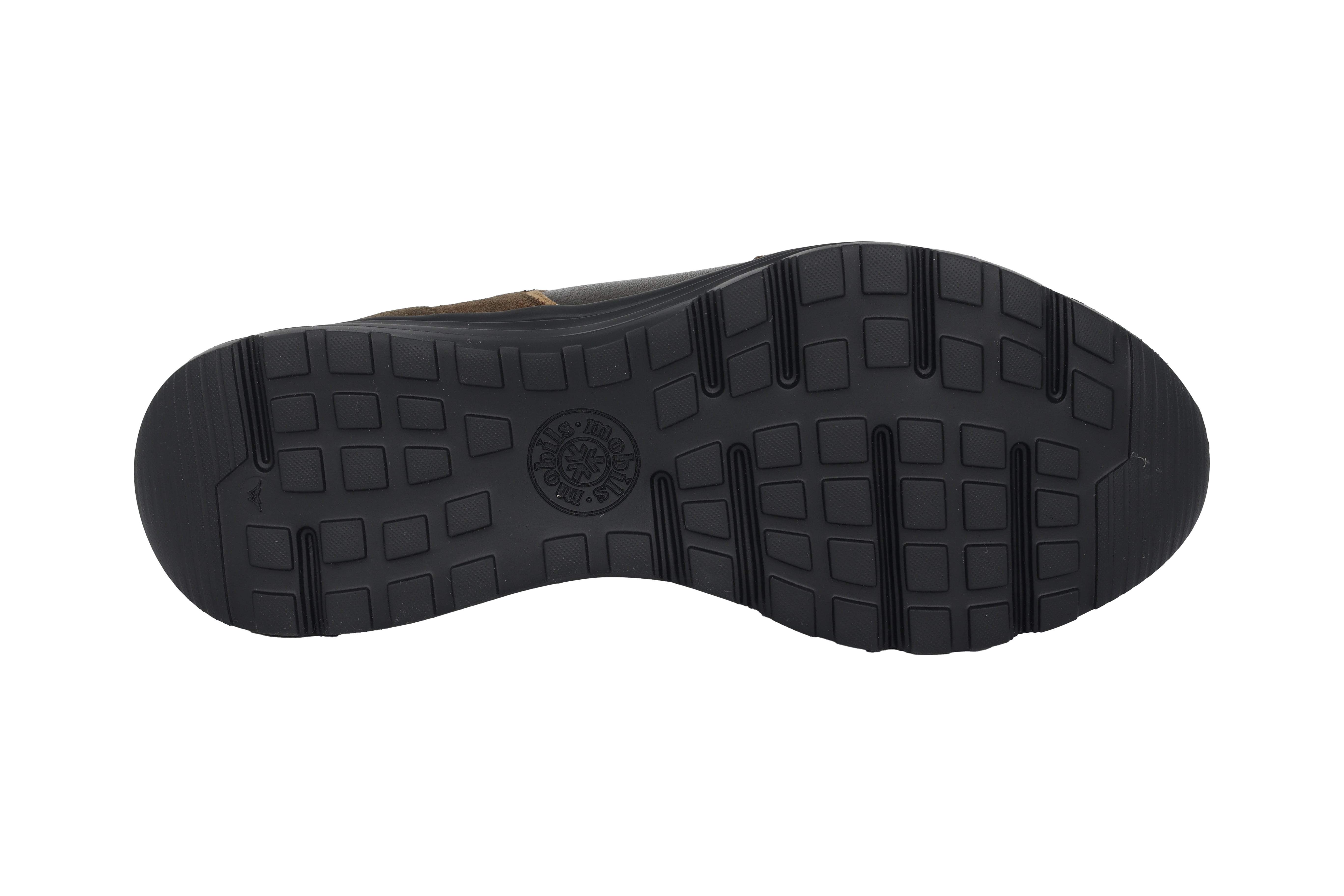 Sneaker ergonomica con zip e lacci Brayan' da uomo con vestibilità ampia (H) - Verde