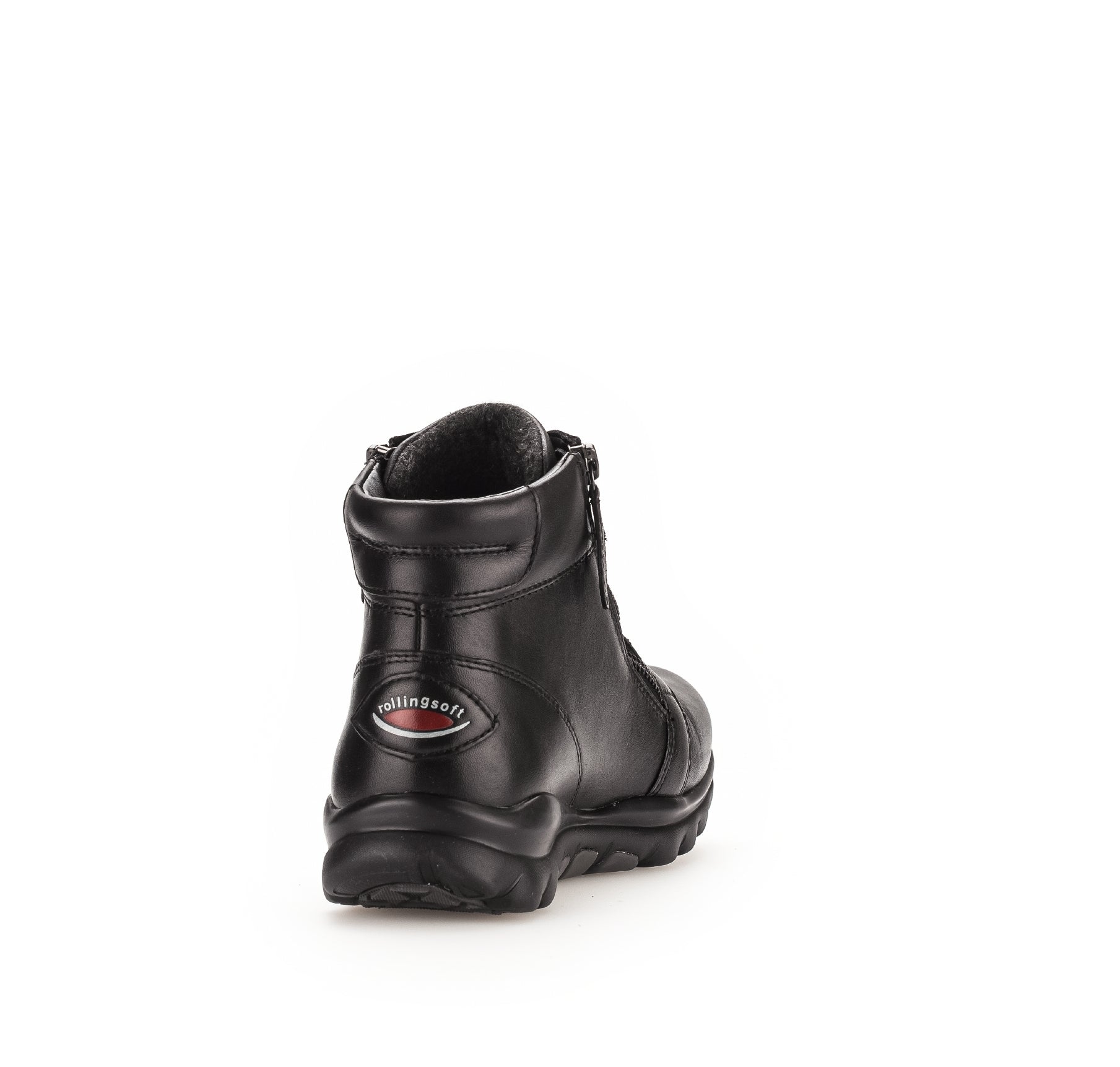 '56.868.57' dames wandelschoen met rolritssluiting - veterlaars - Zwart - Chaplinshoes'56.868.57' dames wandelschoen met rits en veter - BlackGabor