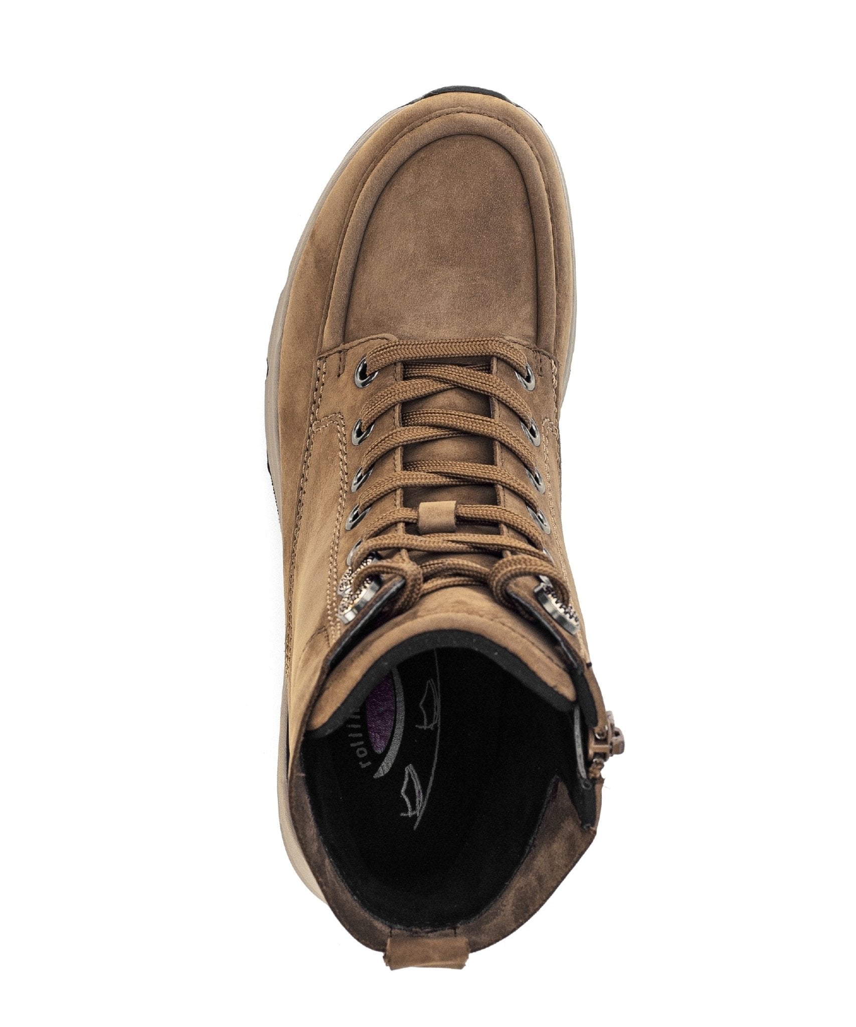 '56.884.44' women's walking rolling lace - zip boot - Brown - Chaplinshoes'56.884.44' women's walking rolling lace - zip boot - BrownGabor