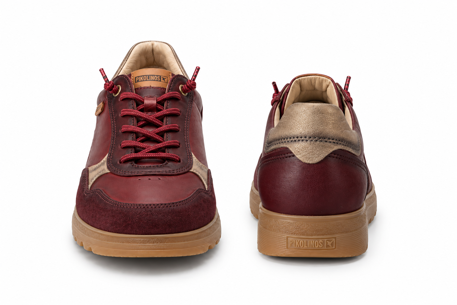 'Vigo' women's leather sneaker - red