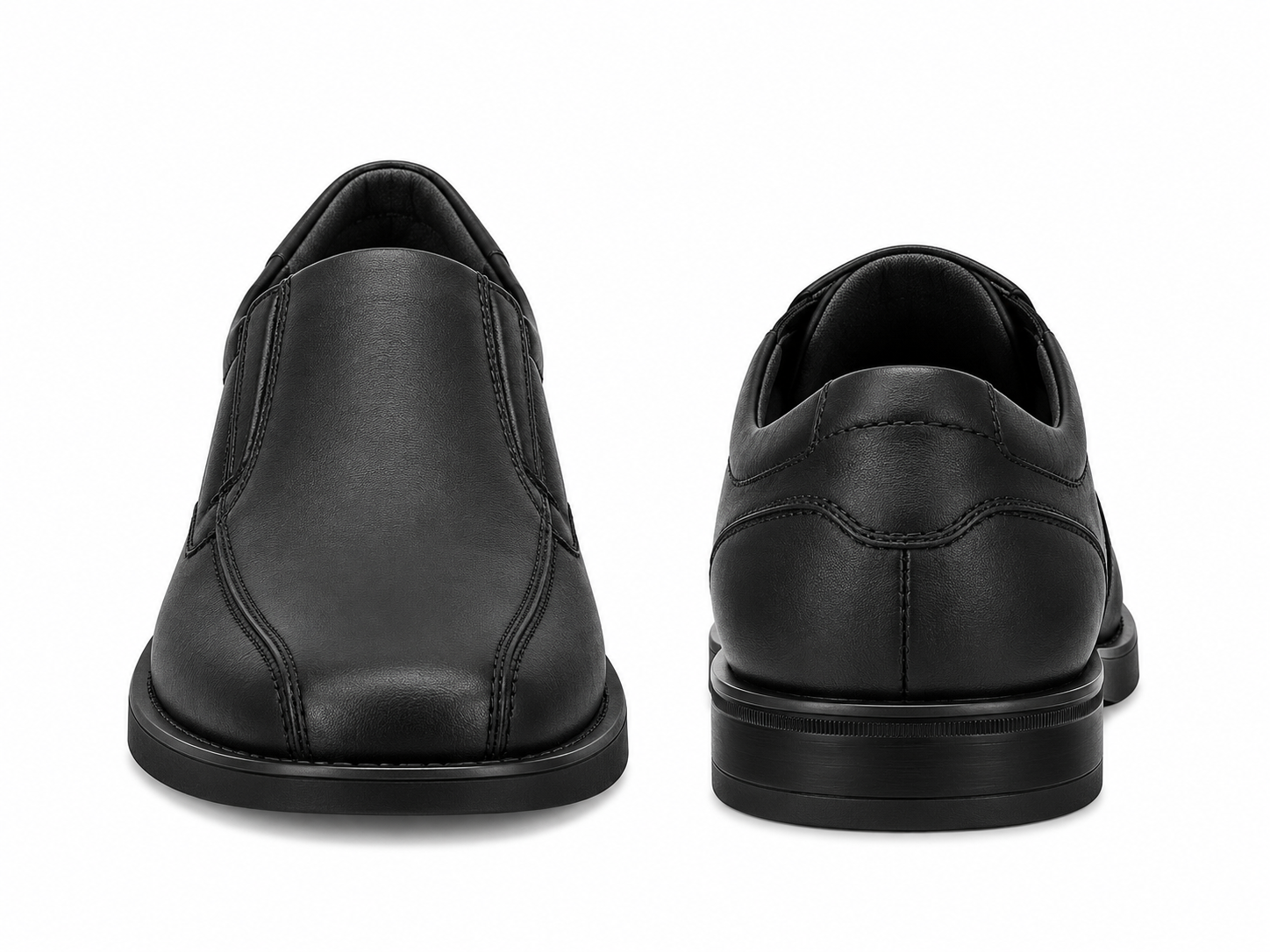 Mocassin à enfiler 'Kuno' pour hommes coupe très large (K) - Noir