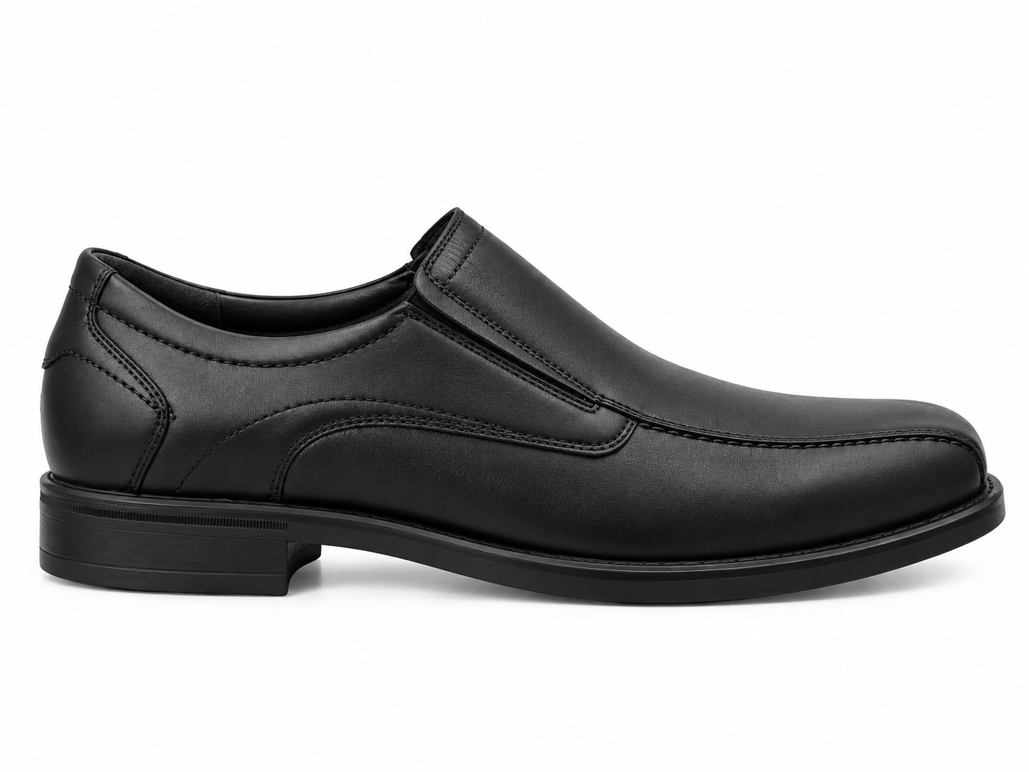 Mocassin à enfiler 'Kuno' pour hommes coupe très large (K) - Noir