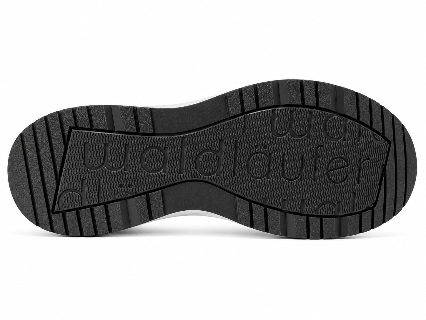 Scarpe da ginnastica da donna a vestibilità ampia (H) 'H-Jill' - nere