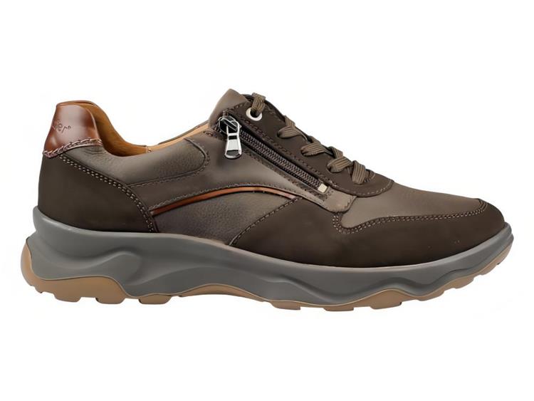 Sneaker da uomo con vestibilità ampia (H) "H-Max" - marrone