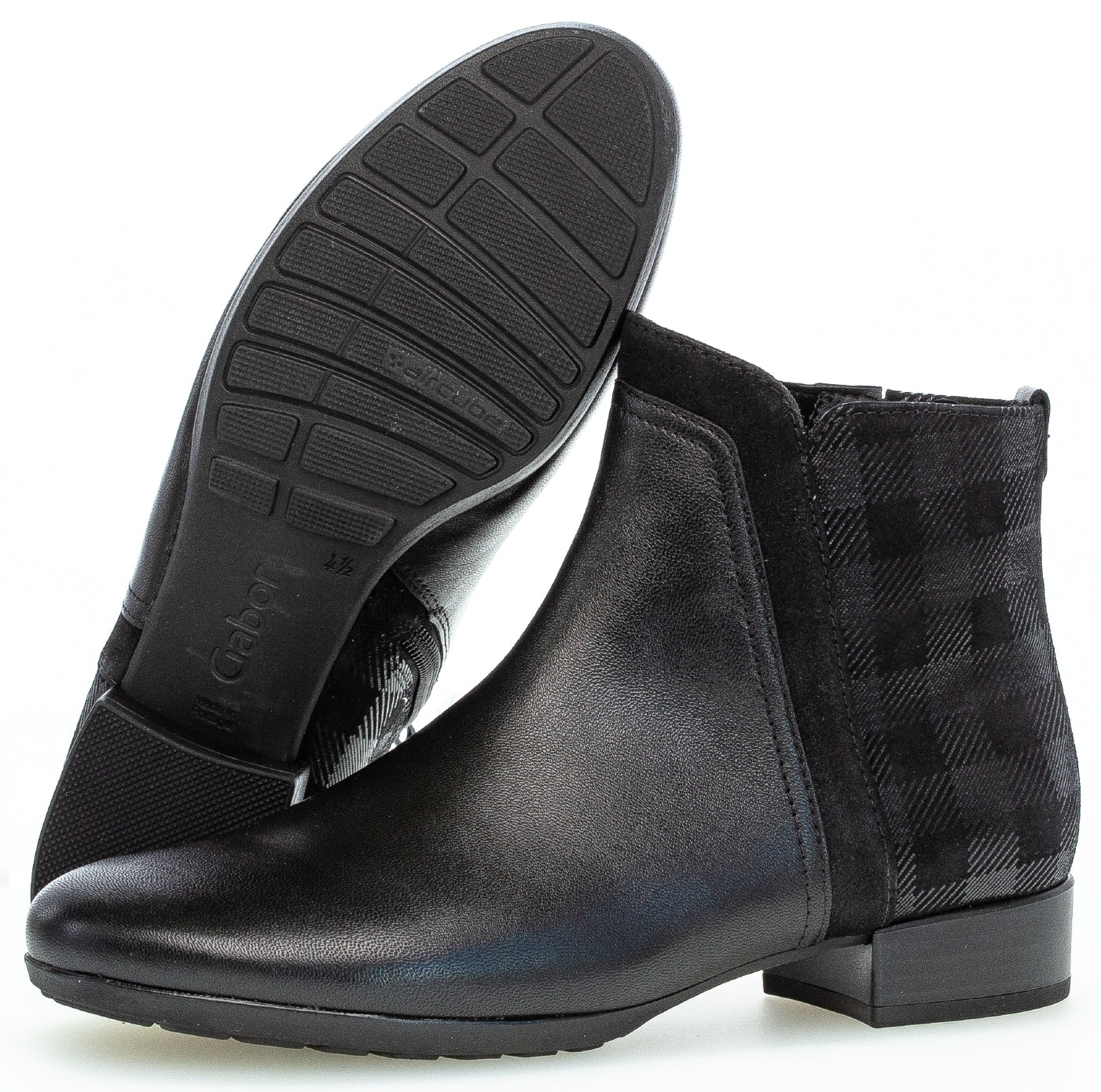 '72.712.37' bota de corte ancho (H) para mujer - Negro - Chaplinshoes'72.712.37' bota de mujer de corte ancho (H) - BlackGabor