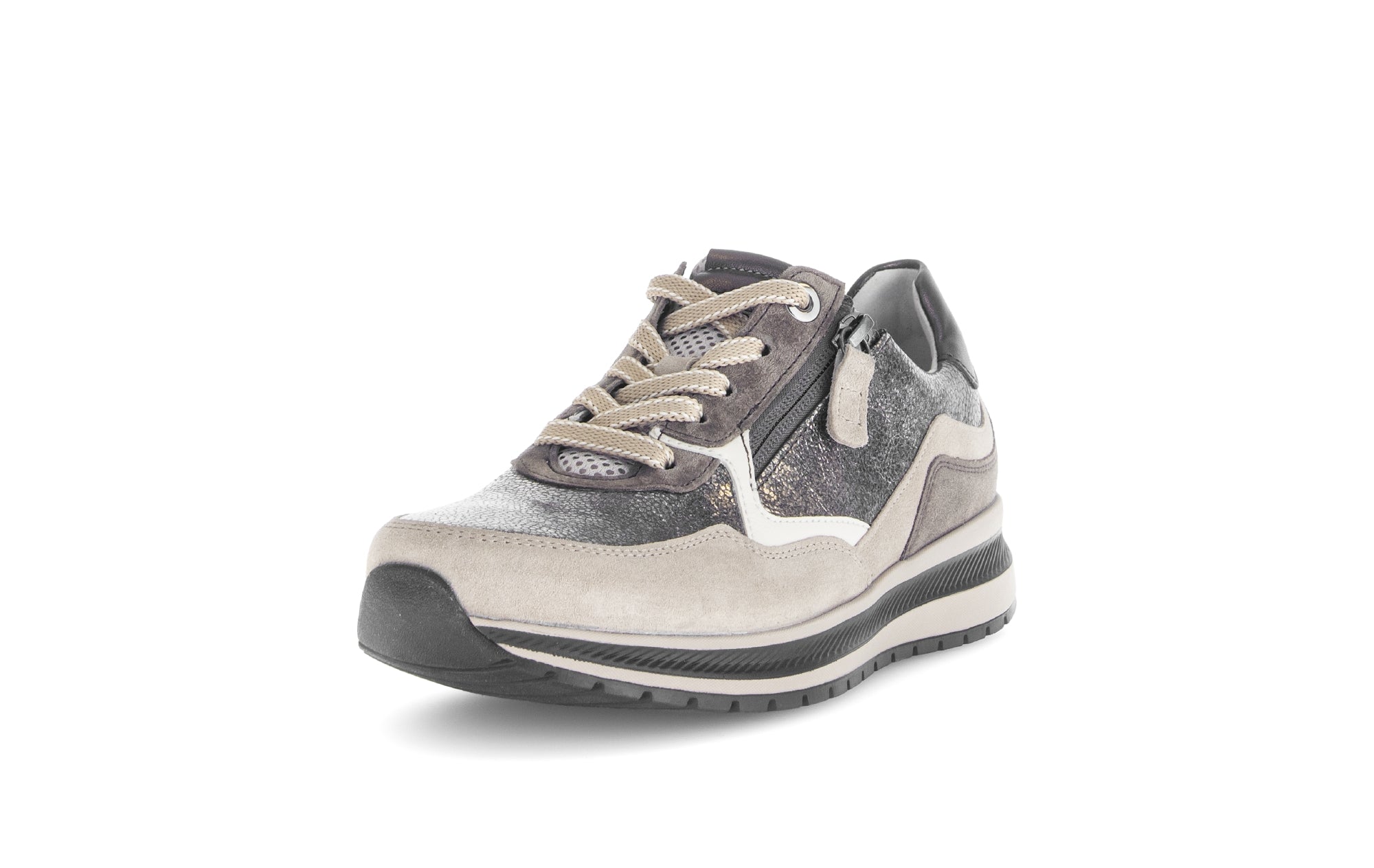 Damen-Schnürschuh '76.318.64' - Graubronze