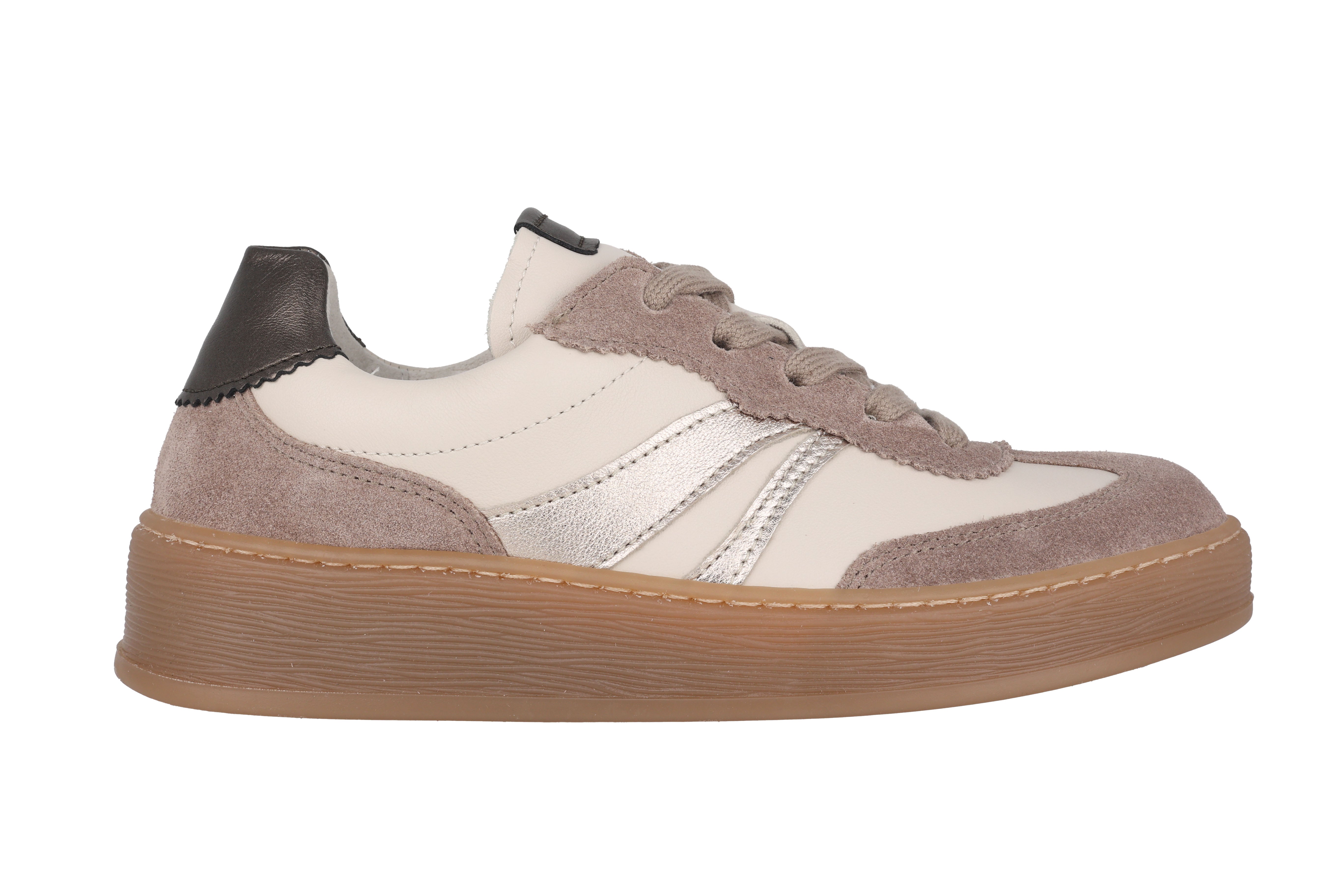 Chaussures à lacets pour femmes '76.475.62' - Mélange blanc