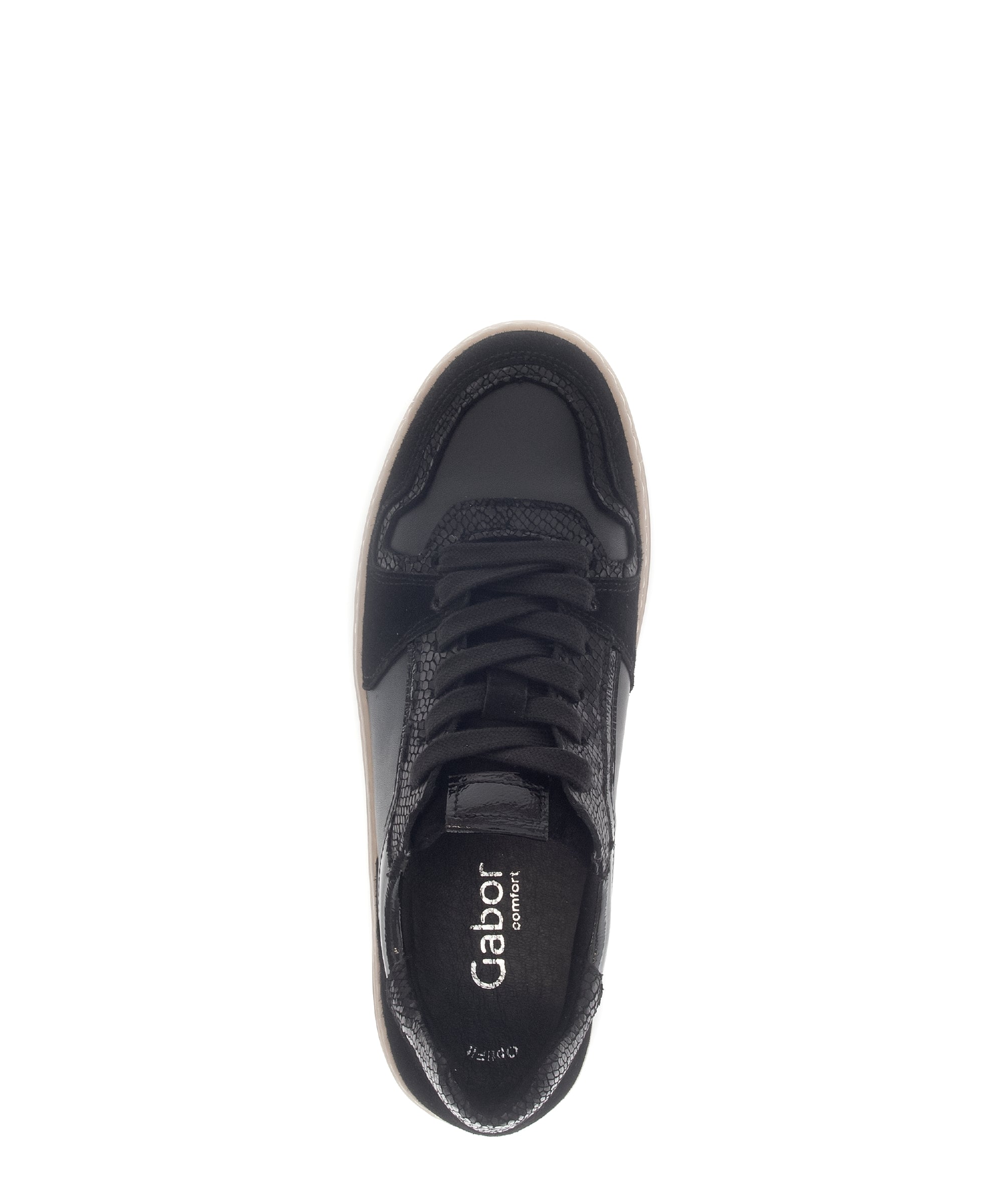 Sneaker stringata da donna '76.477.57' - nera