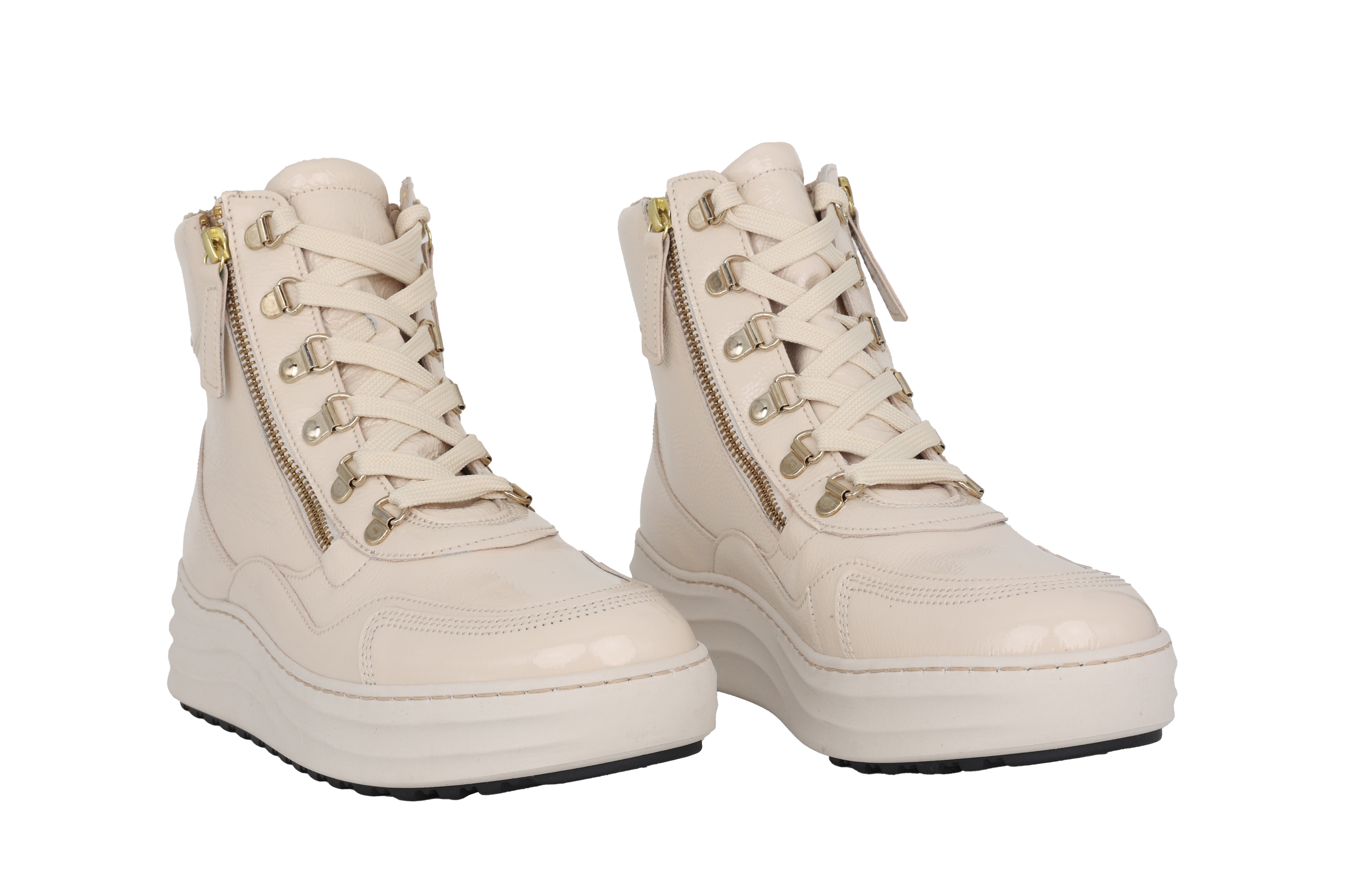 '76.568.90' women's ankle boot - Off white patent