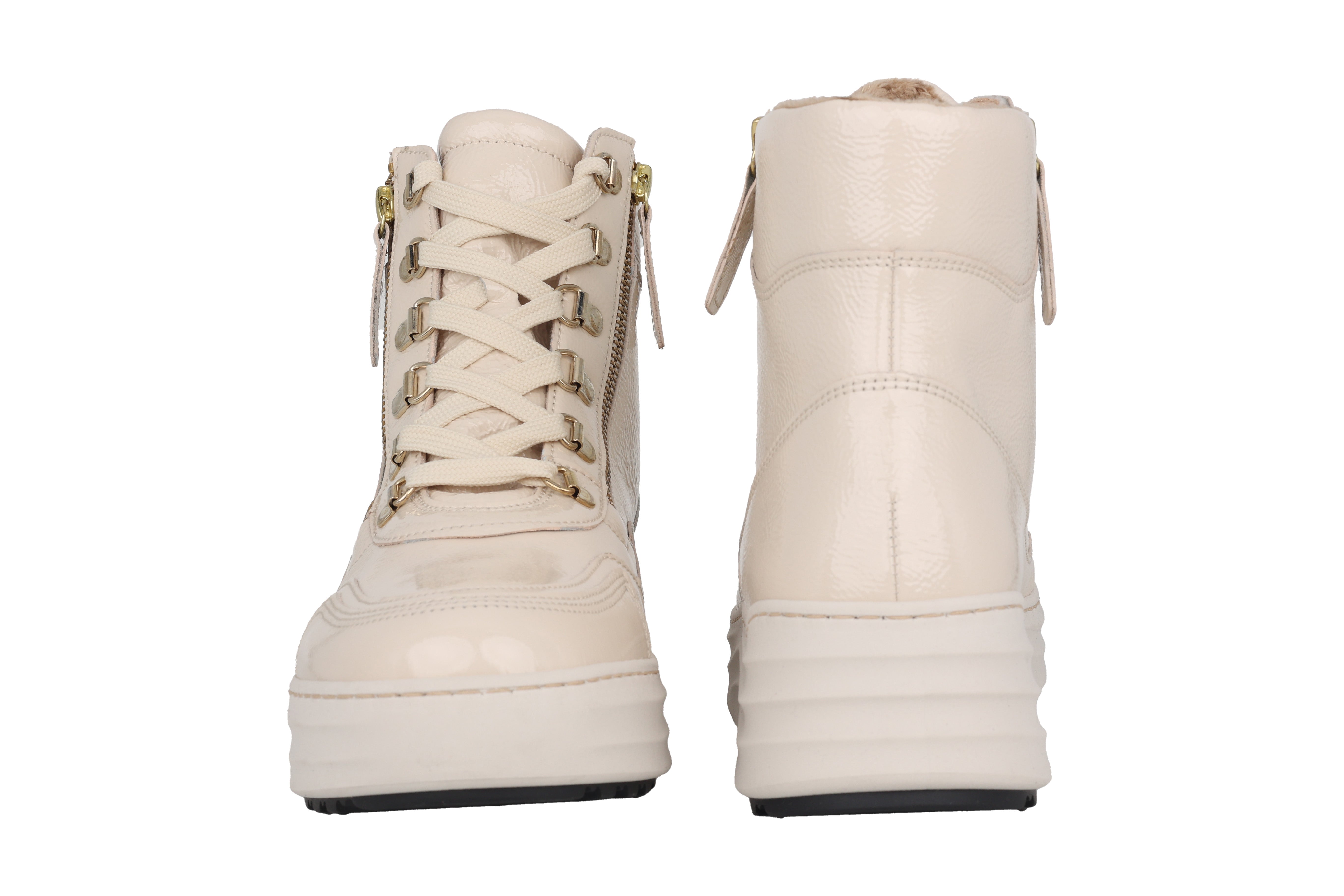 '76.568.90' women's ankle boot - Off white patent