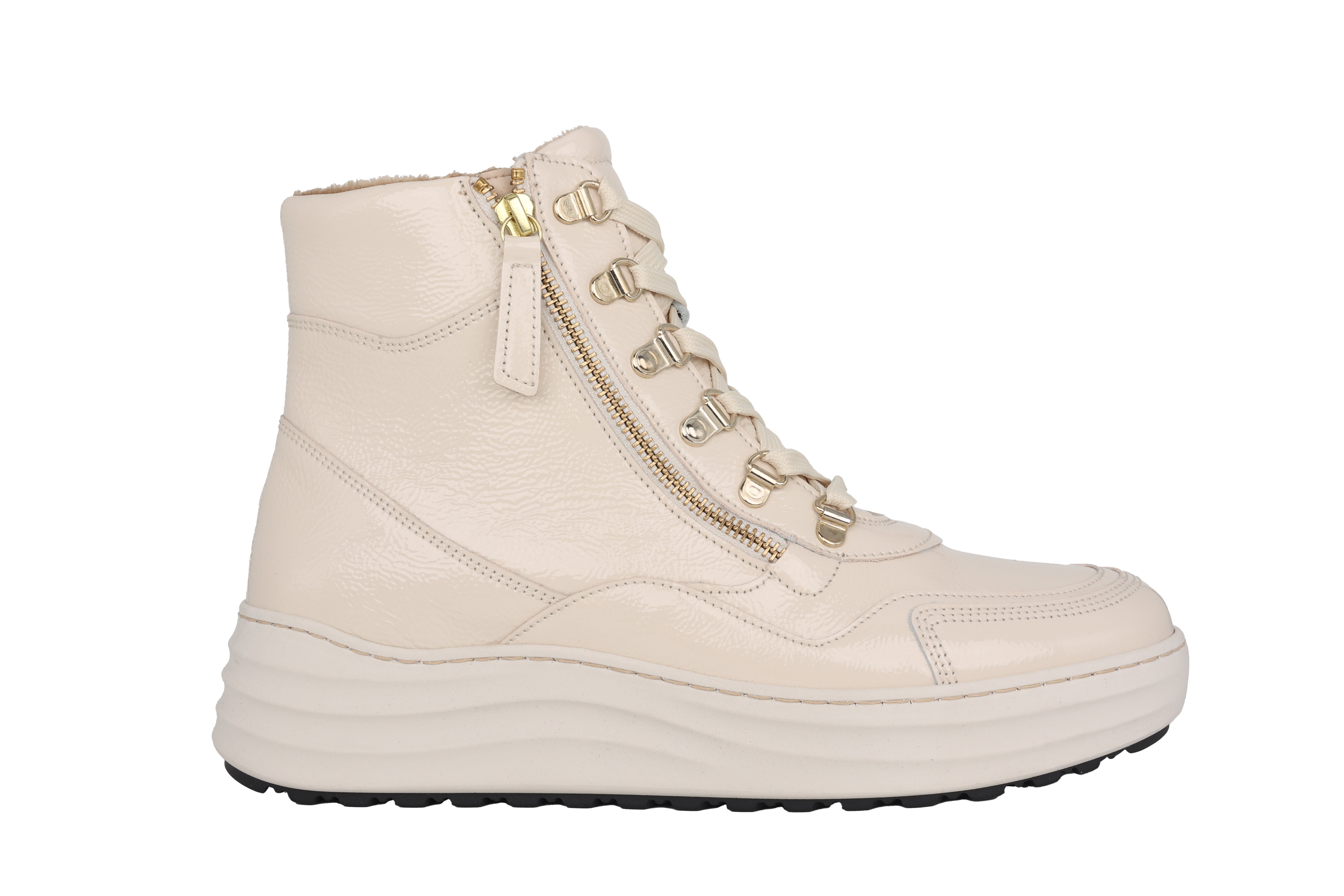 '76.568.90' women's ankle boot - Off white patent