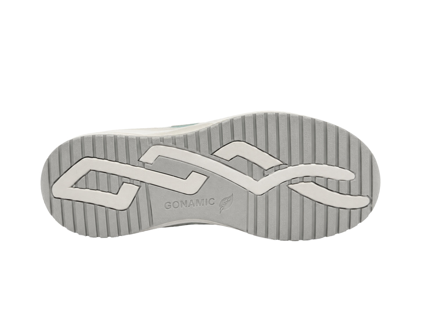 'H-Mara' Zapatilla deportiva para mujer Wide Fit (H) con cordones y cremallera - blanco