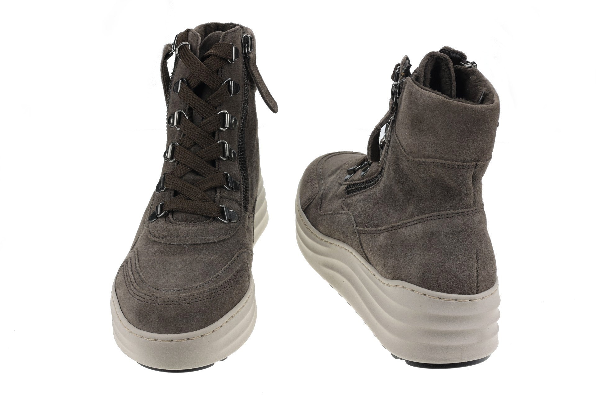 '76.568.30' women's warmlined lace - zip boot - Brown - Chaplinshoes'76.568.30' women's warmlined lace - zip boot - BrownGabor