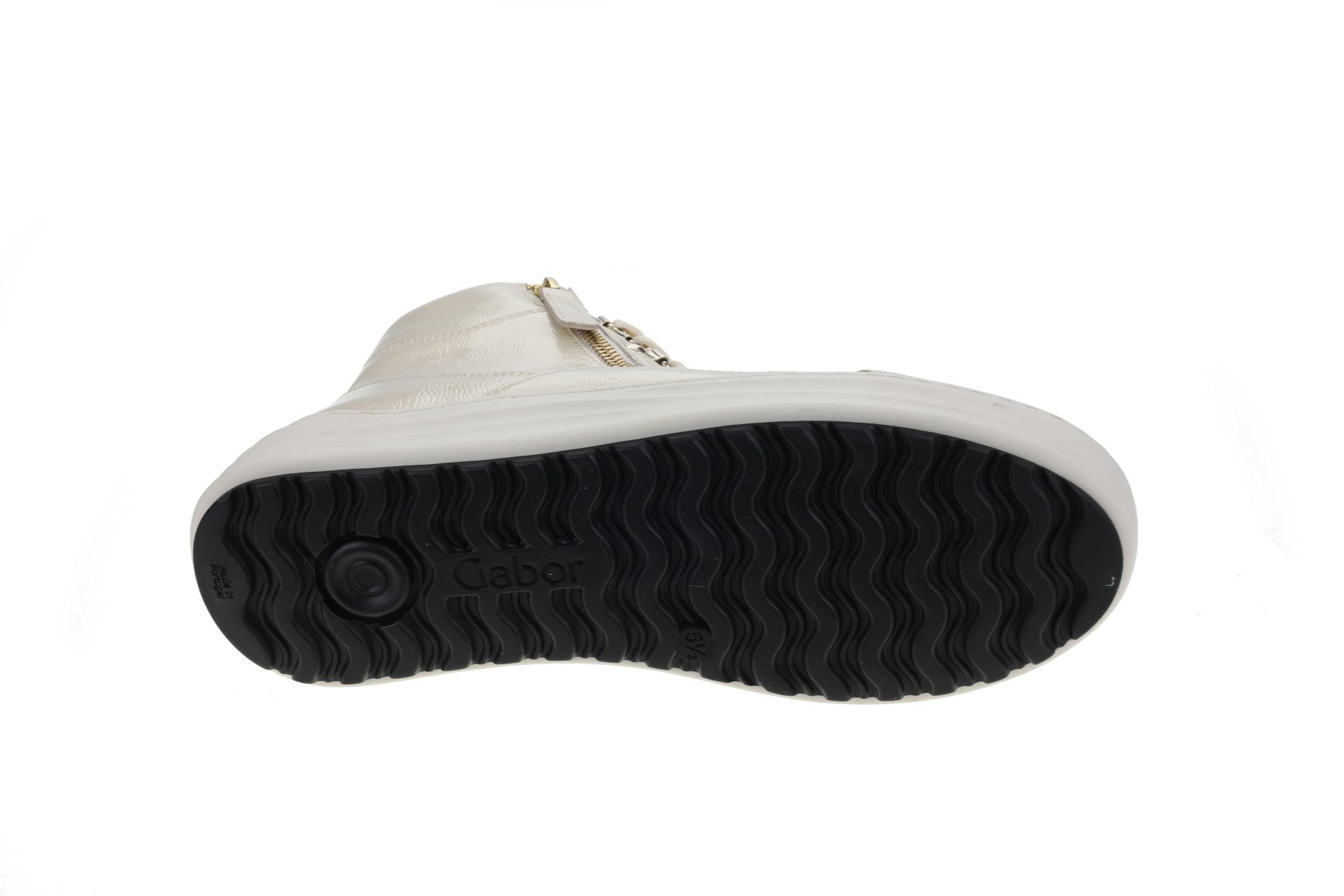 '76.568.90' women's warmlined lace - zip boot - Off white patent - Chaplinshoes'76.568.90' women's warmlined lace - zip boot - Off white patentGabor