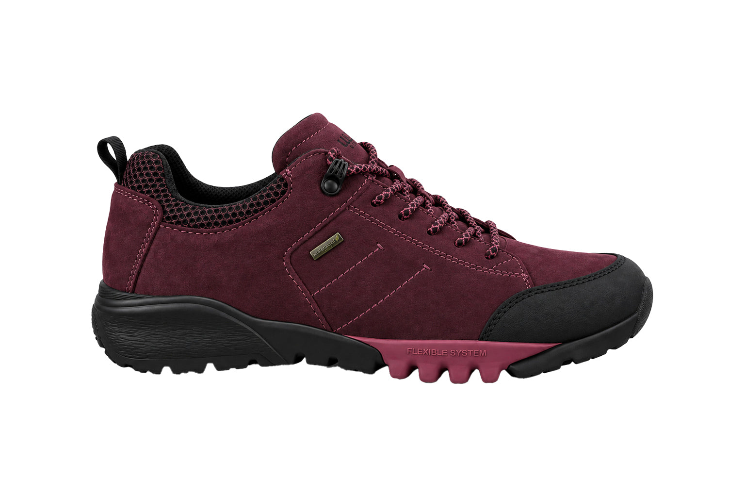 H-Amiata Women's Wide Fit (H) Waterproof Walking Sneakers - Red