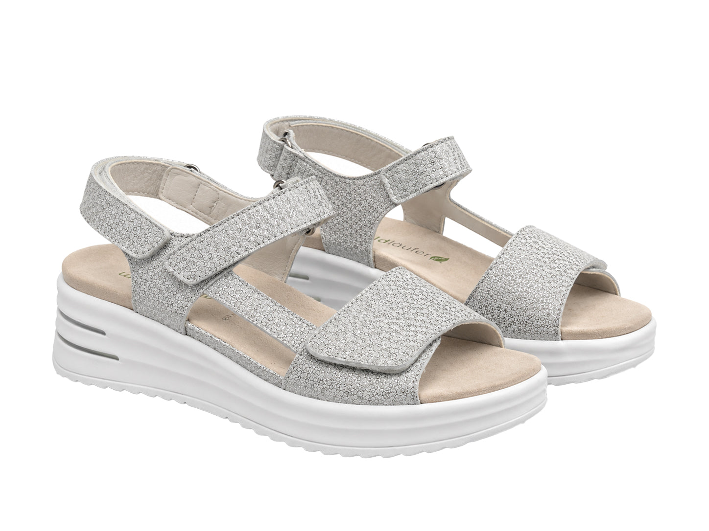 H-Dina Women's Wide Fit (H) Sandals - Silver