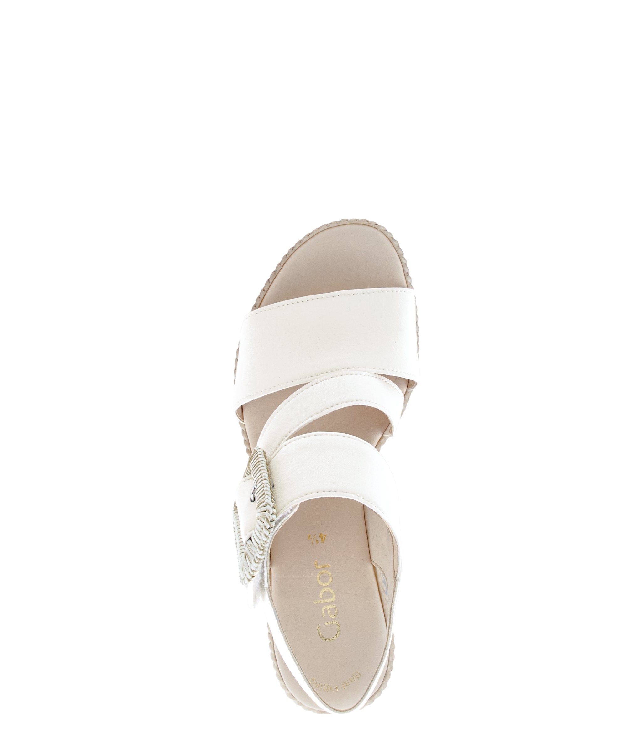 '84.771.20' sandalia con cuña para mujer - blanco