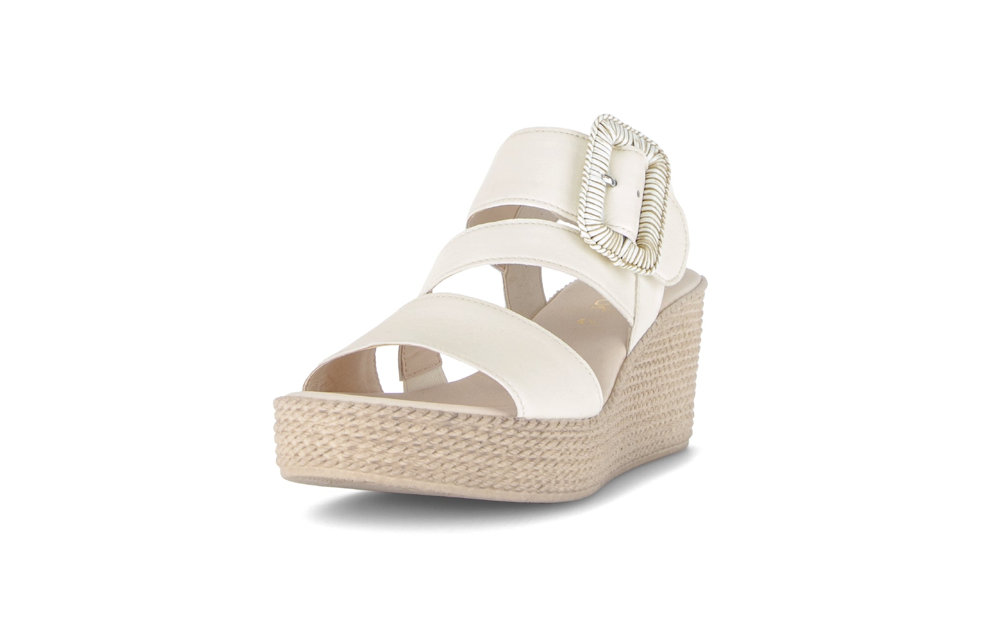 '84.771.20' sandalia con cuña para mujer - blanco