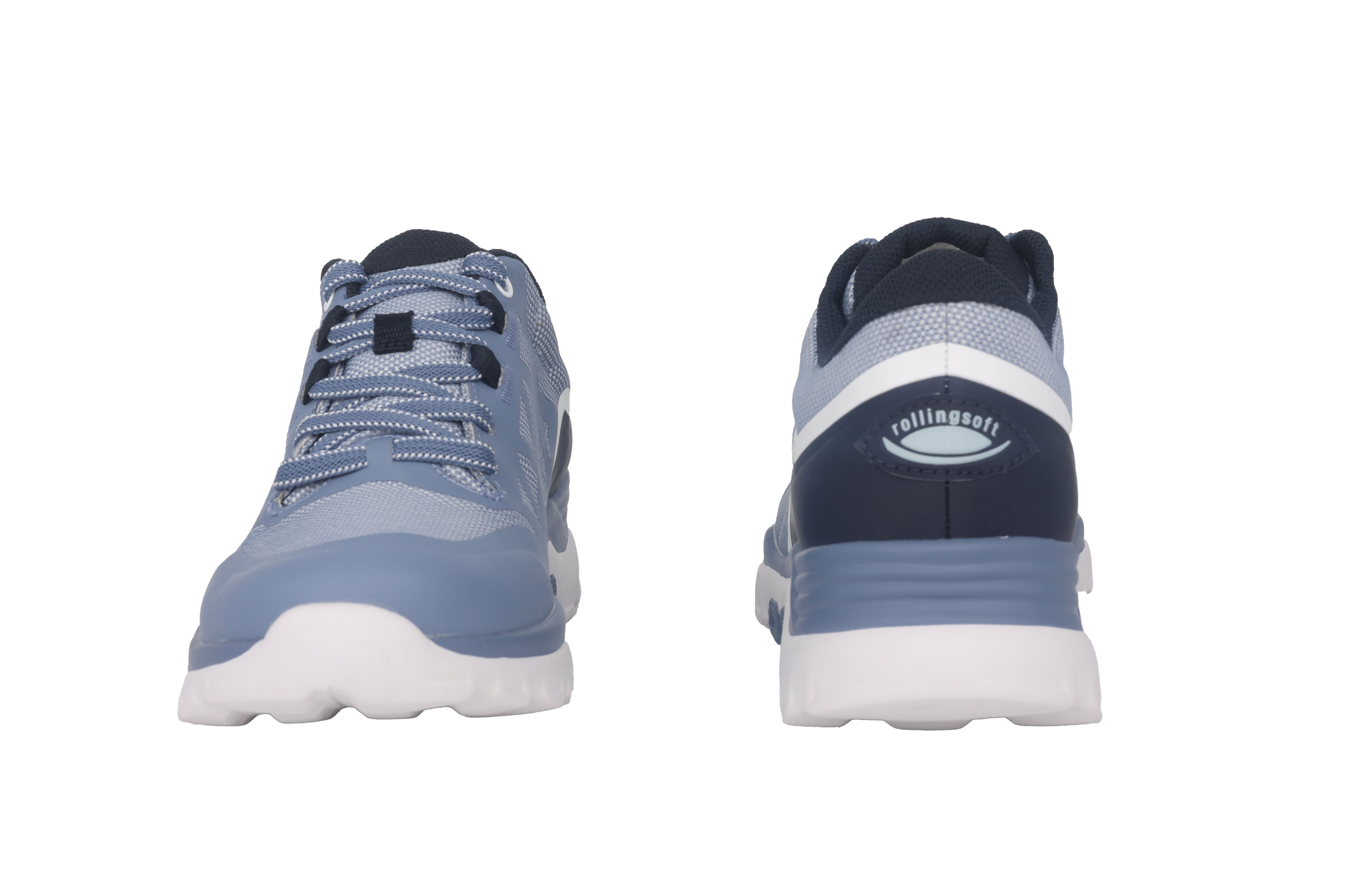 '86.989.26'  women's waterproof walking rolling lace-up shoe - Blue