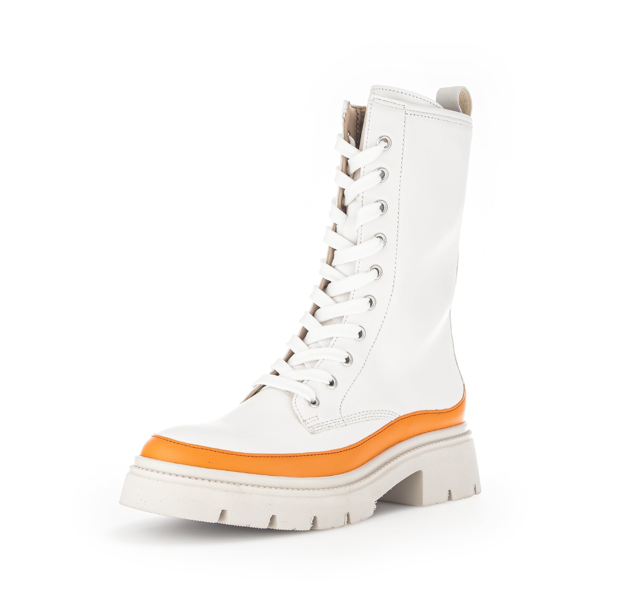 '91.831.30' women's medium long boot - white orange - Chaplinshoes'91.831.30' women's medium long boot - white orangeGabor