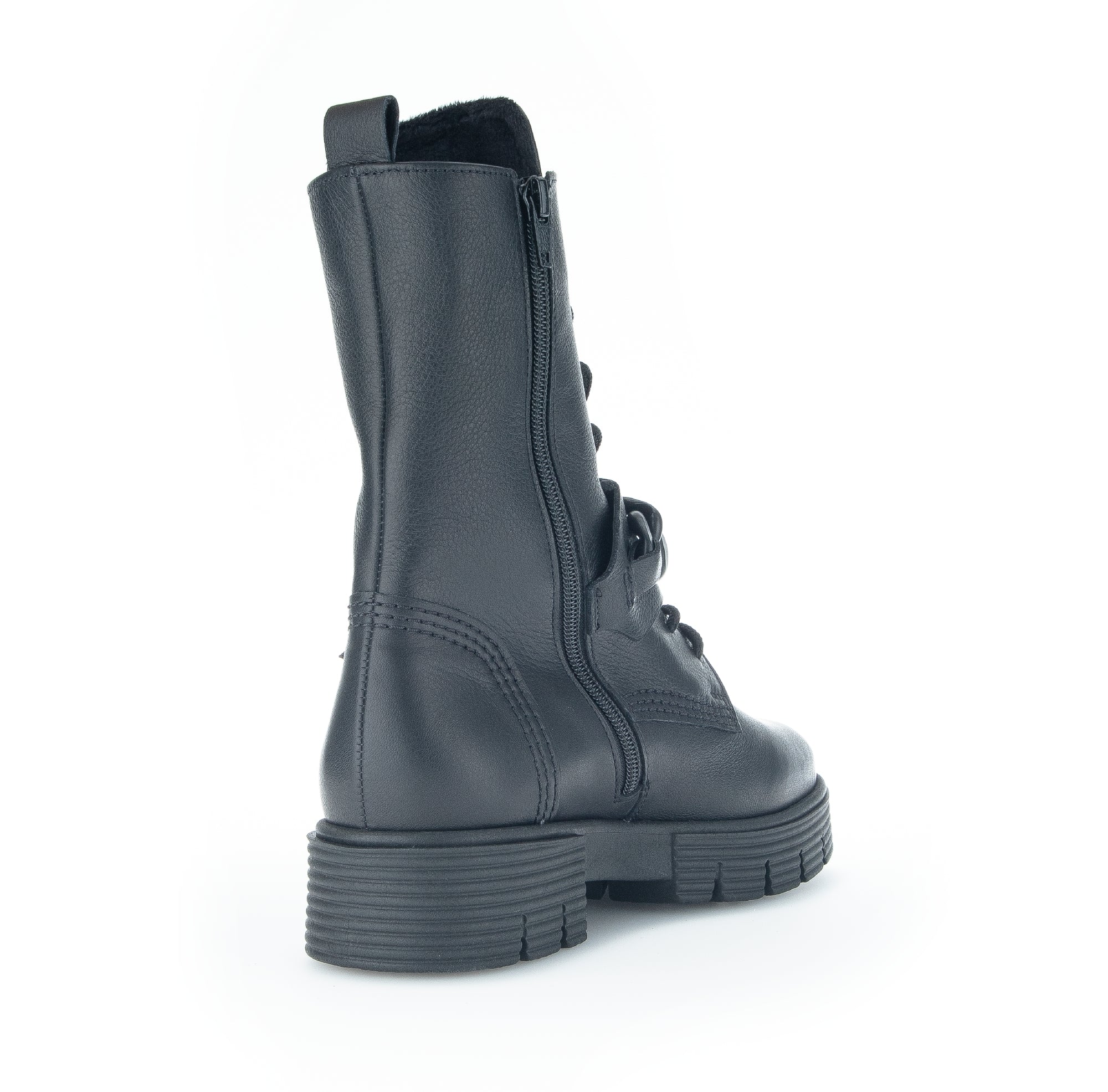 '92.743.31' bota con cordones y cremallera de corte ancho (H) para mujer - Negro - Chaplinshoes'92.743.31' bota con cordones y cremallera de corte ancho (H) para mujer - BlackGabor