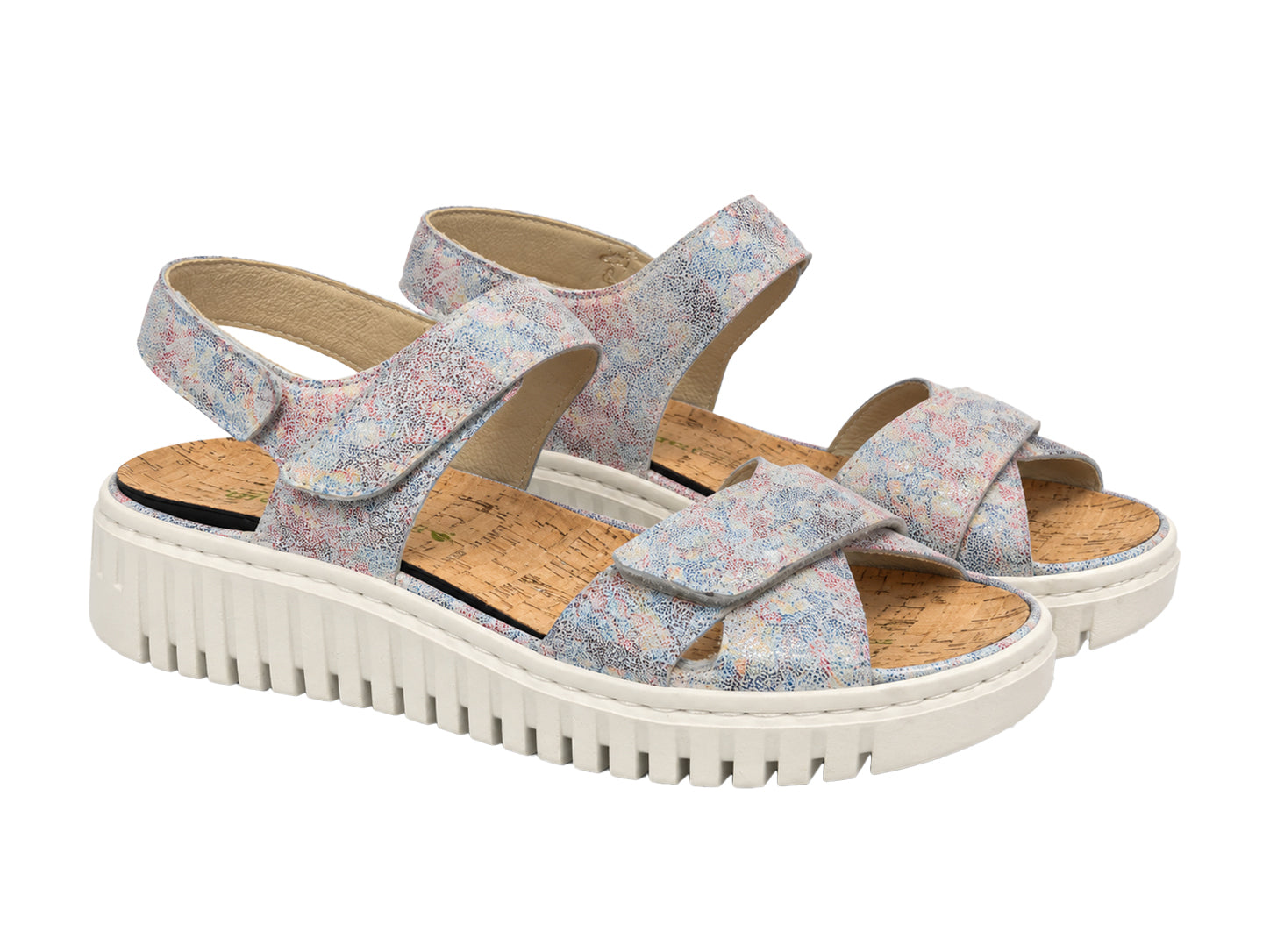 'H-Willow' sandal med bred passform (H) för kvinnor - flerfärgad