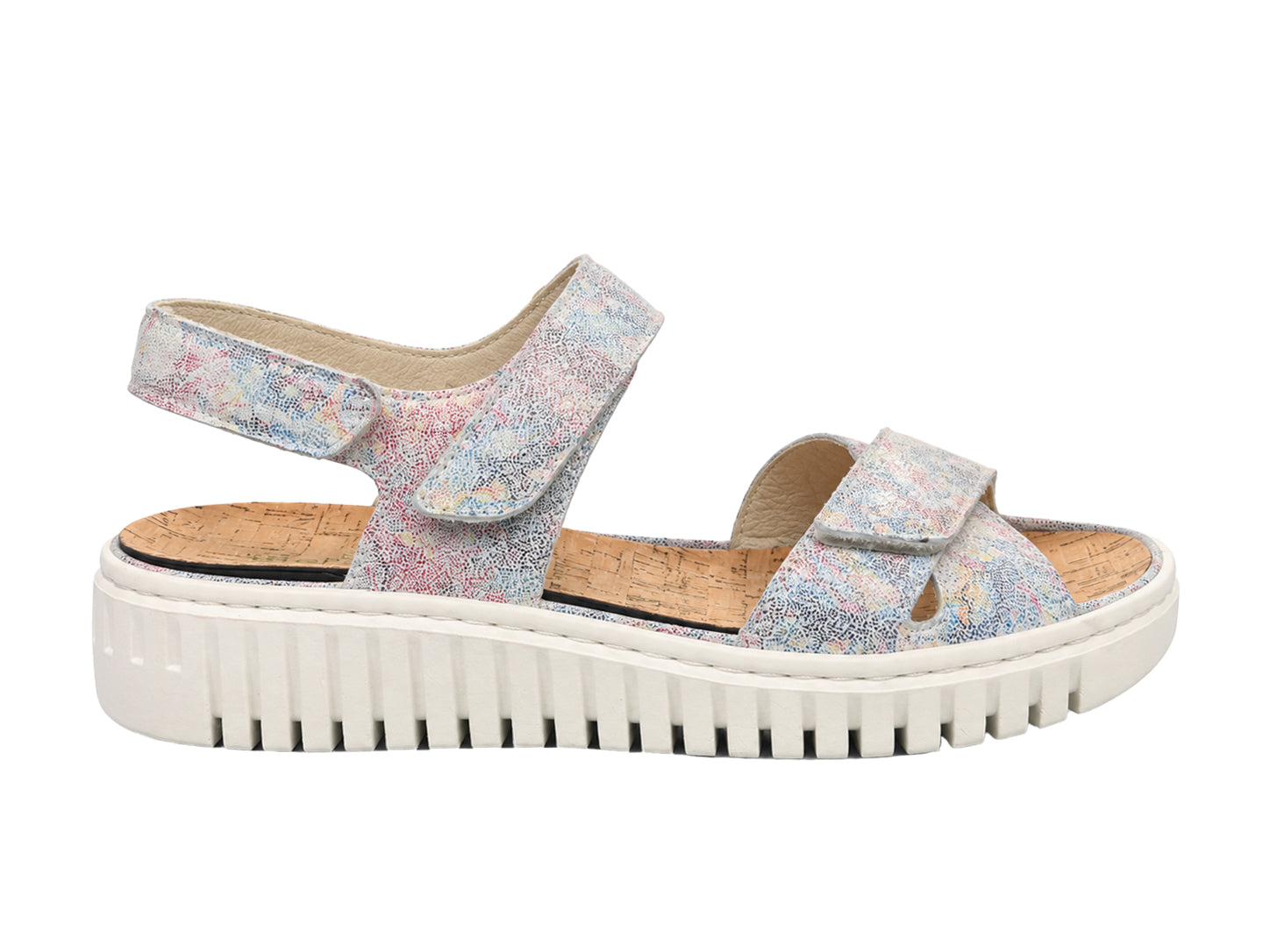 'H-Willow' sandal med bred passform (H) för kvinnor - flerfärgad