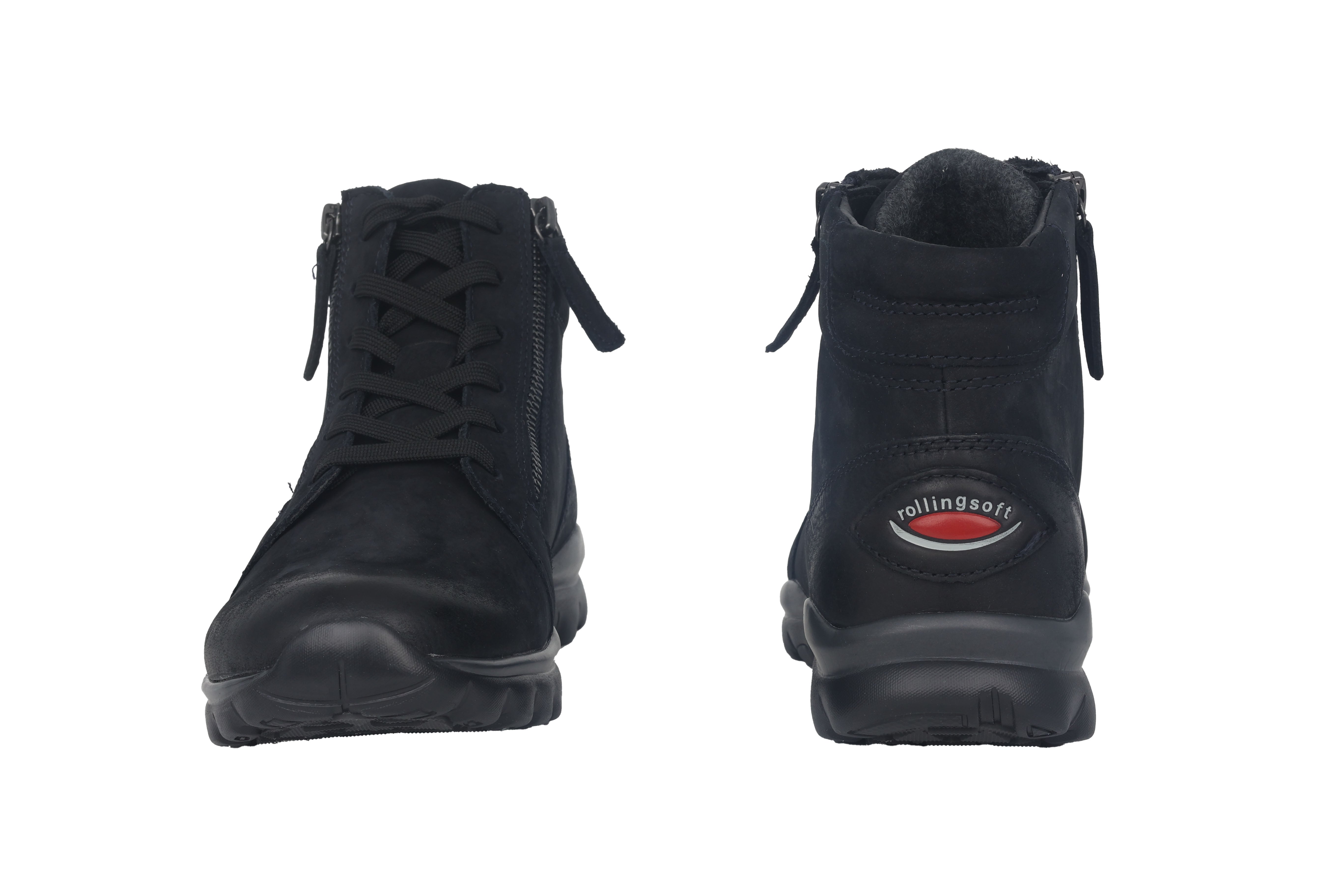 '96.868.46' women's walking rolling lace-up boot - Blue